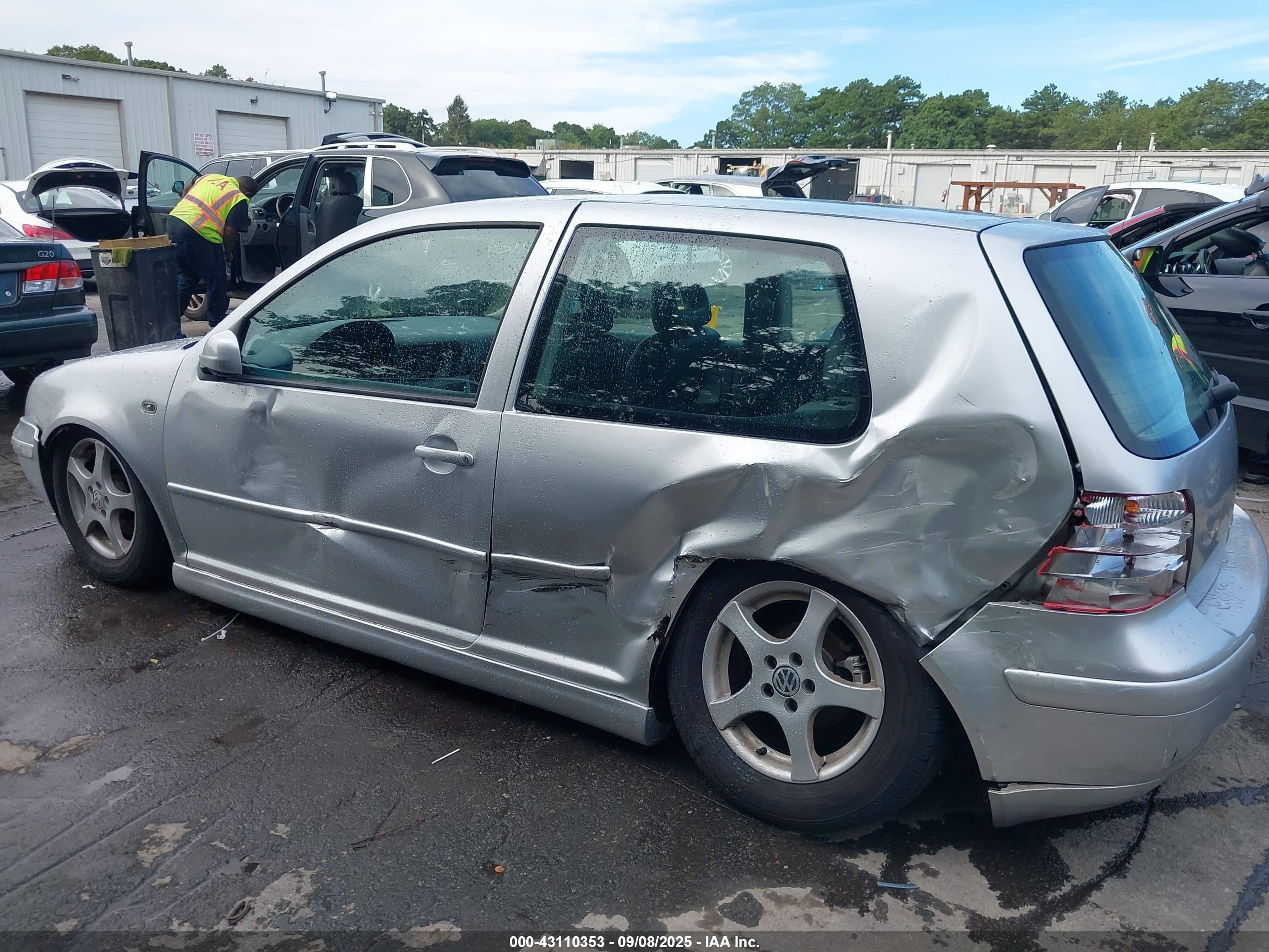 2003 Volkswagen Golf Gl/gl 2.0l Silver vin: 9BWBK61J834038804