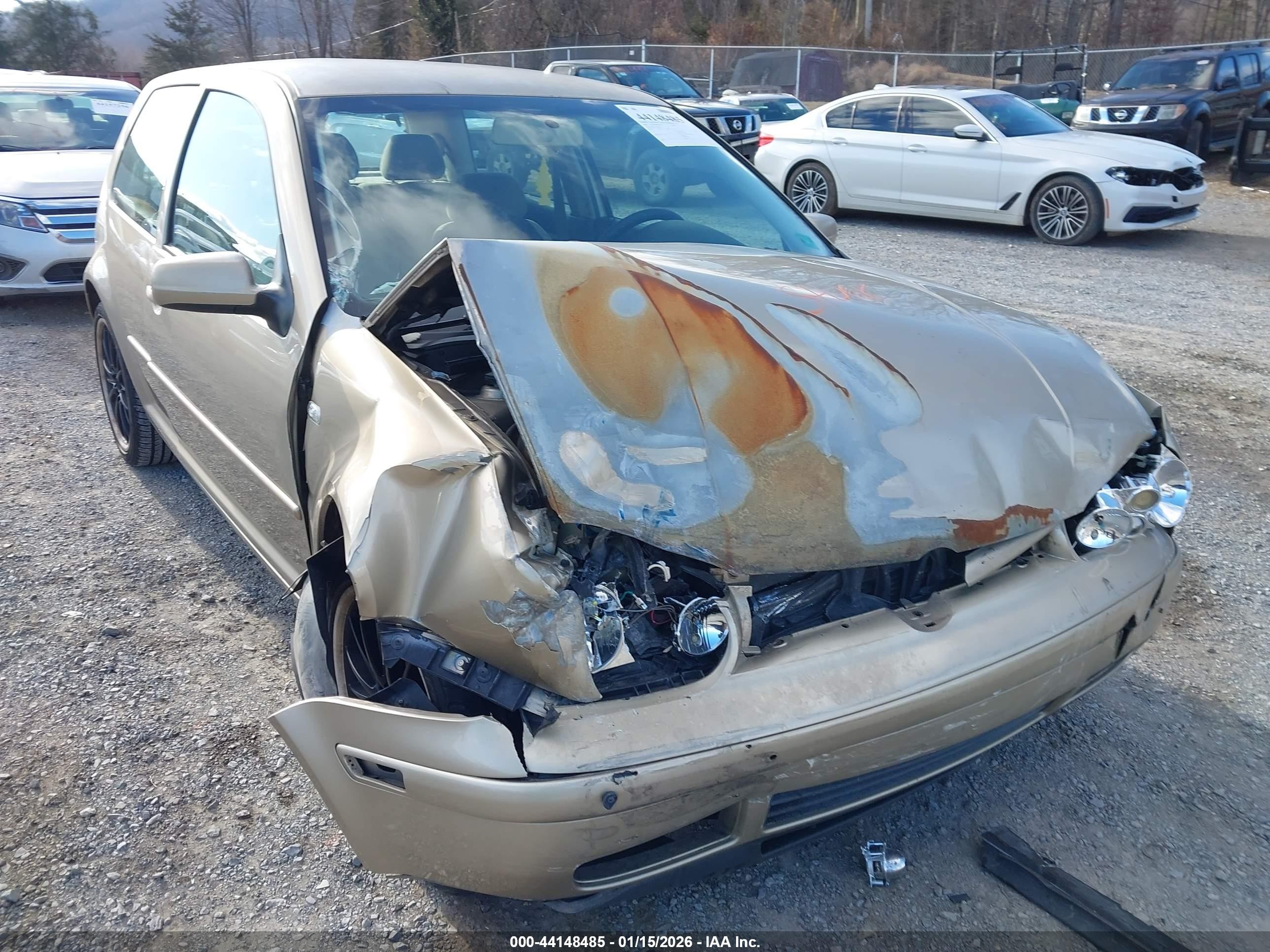 2004 Volkswagen Golf Gl Gold vin: 9BWBL61J044007142