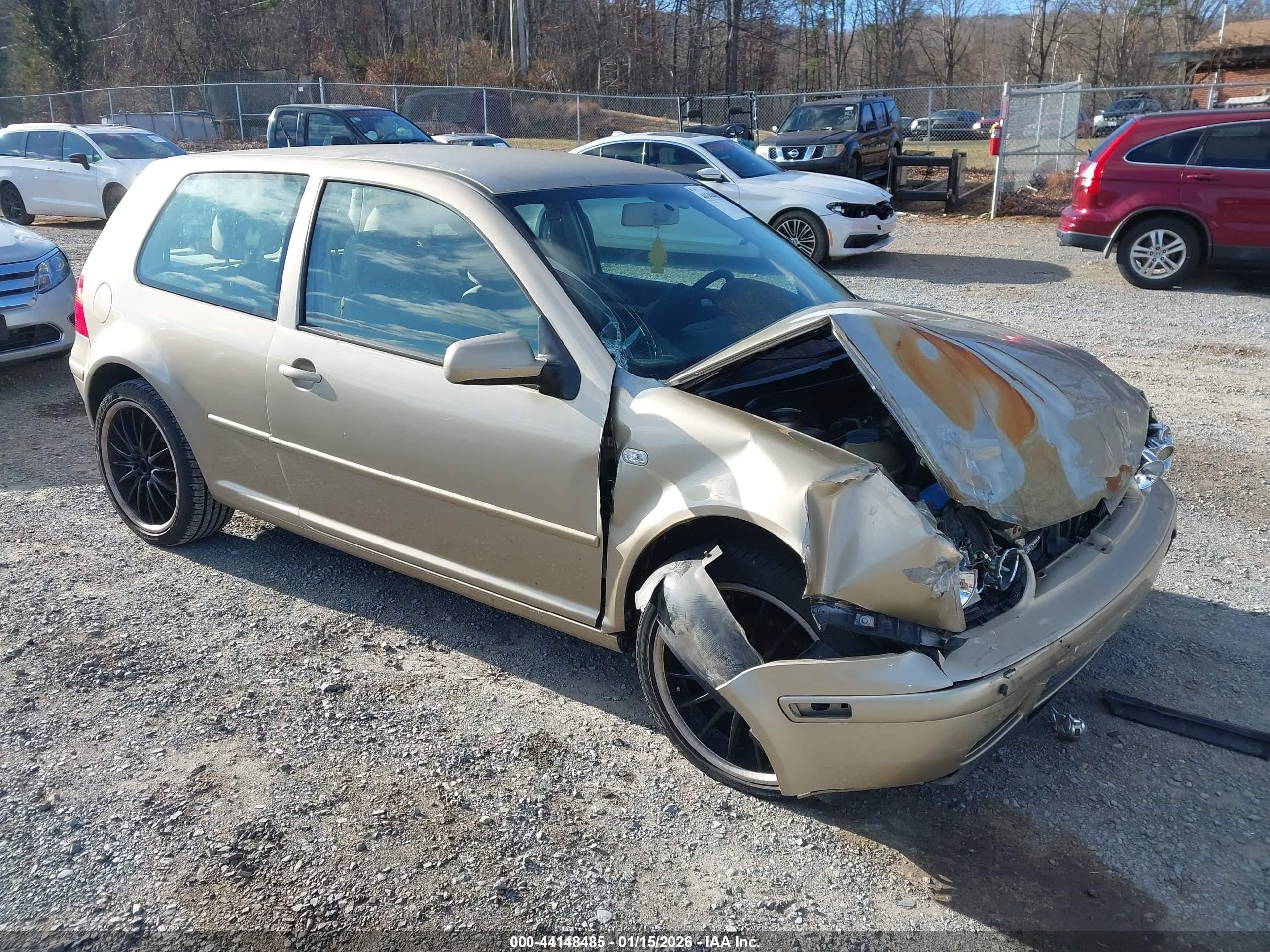 2004 Volkswagen Golf Gl Gold vin: 9BWBL61J044007142