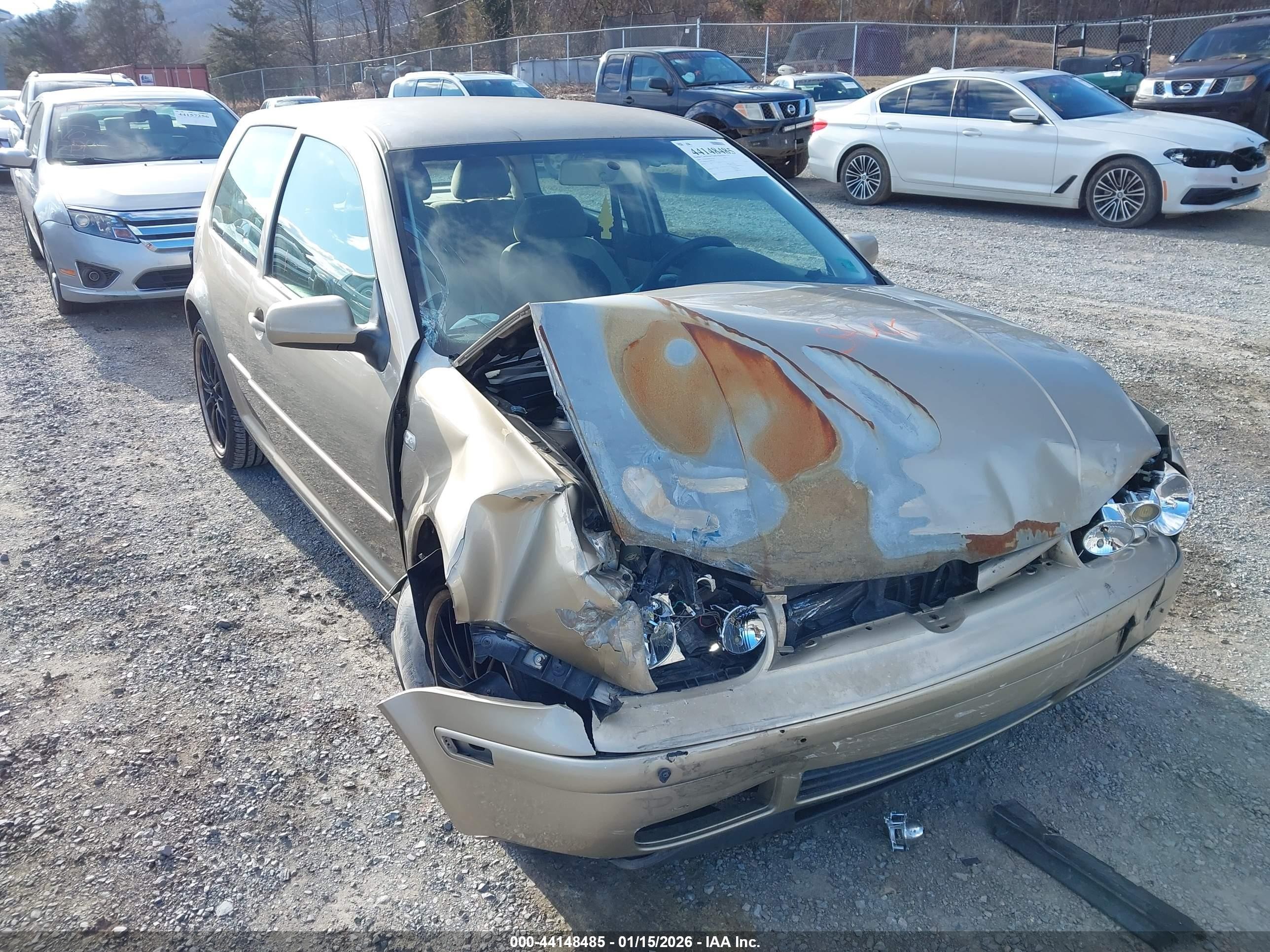 2004 Volkswagen Golf Gl Gold vin: 9BWBL61J044007142