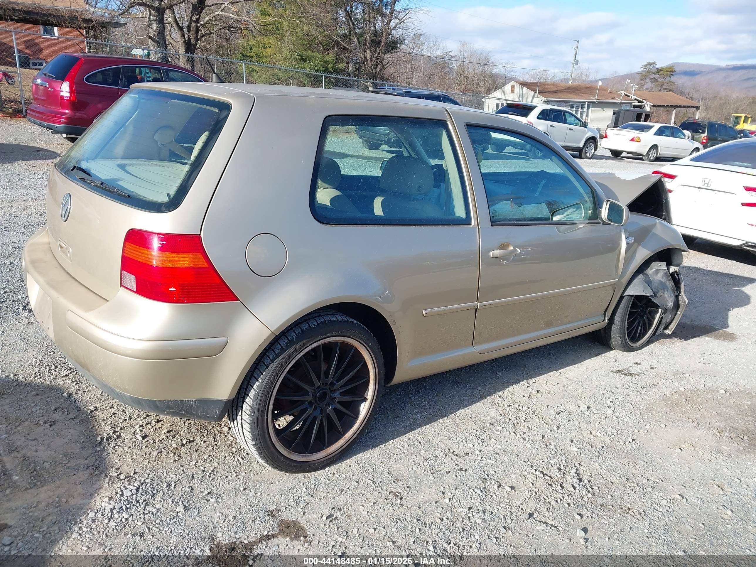2004 Volkswagen Golf Gl Gold vin: 9BWBL61J044007142
