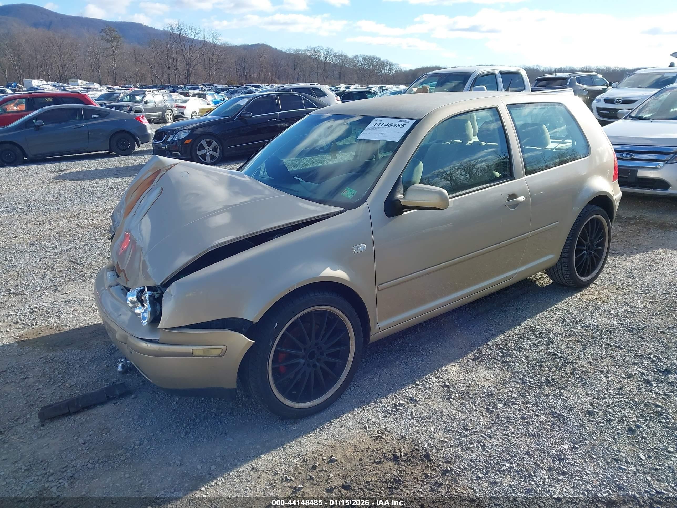 2004 Volkswagen Golf Gl Gold vin: 9BWBL61J044007142