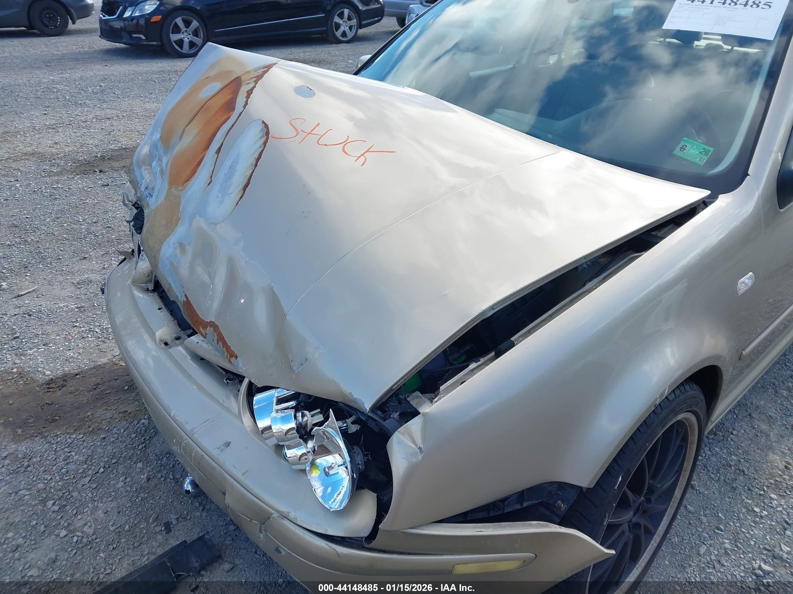 2004 Volkswagen Golf Gl Gold vin: 9BWBL61J044007142
