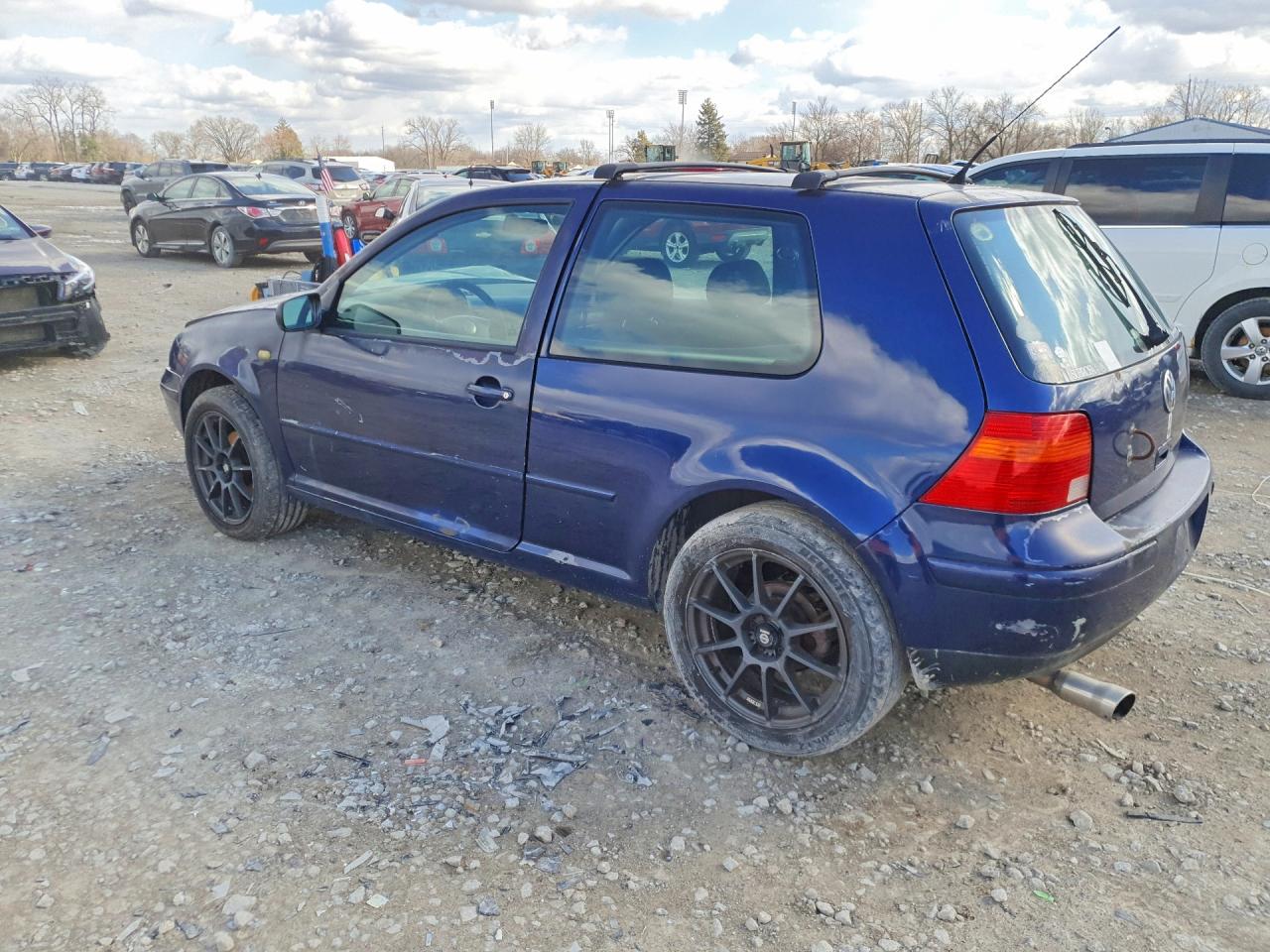 2004 Volkswagen Golf Gl Blue vin: 9BWBL61J144025049