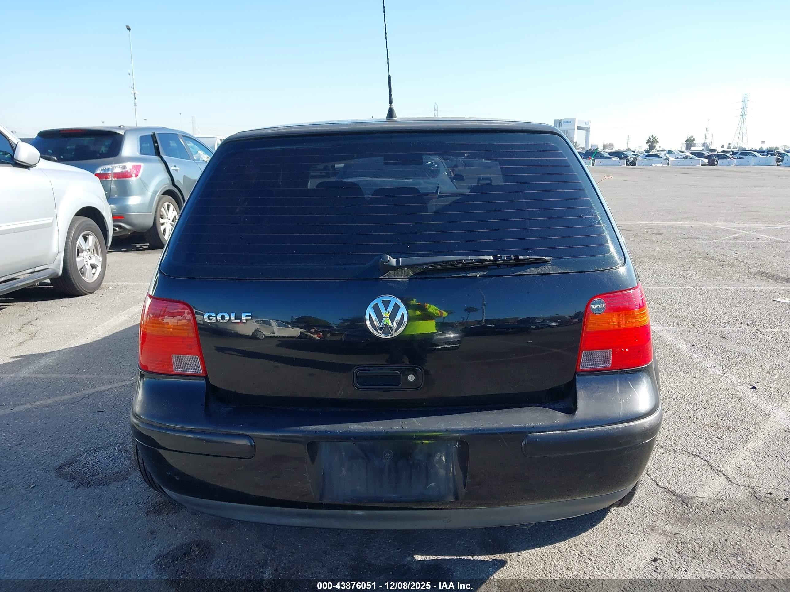 2004 Volkswagen Golf Gl Black vin: 9BWBL61J644001457
