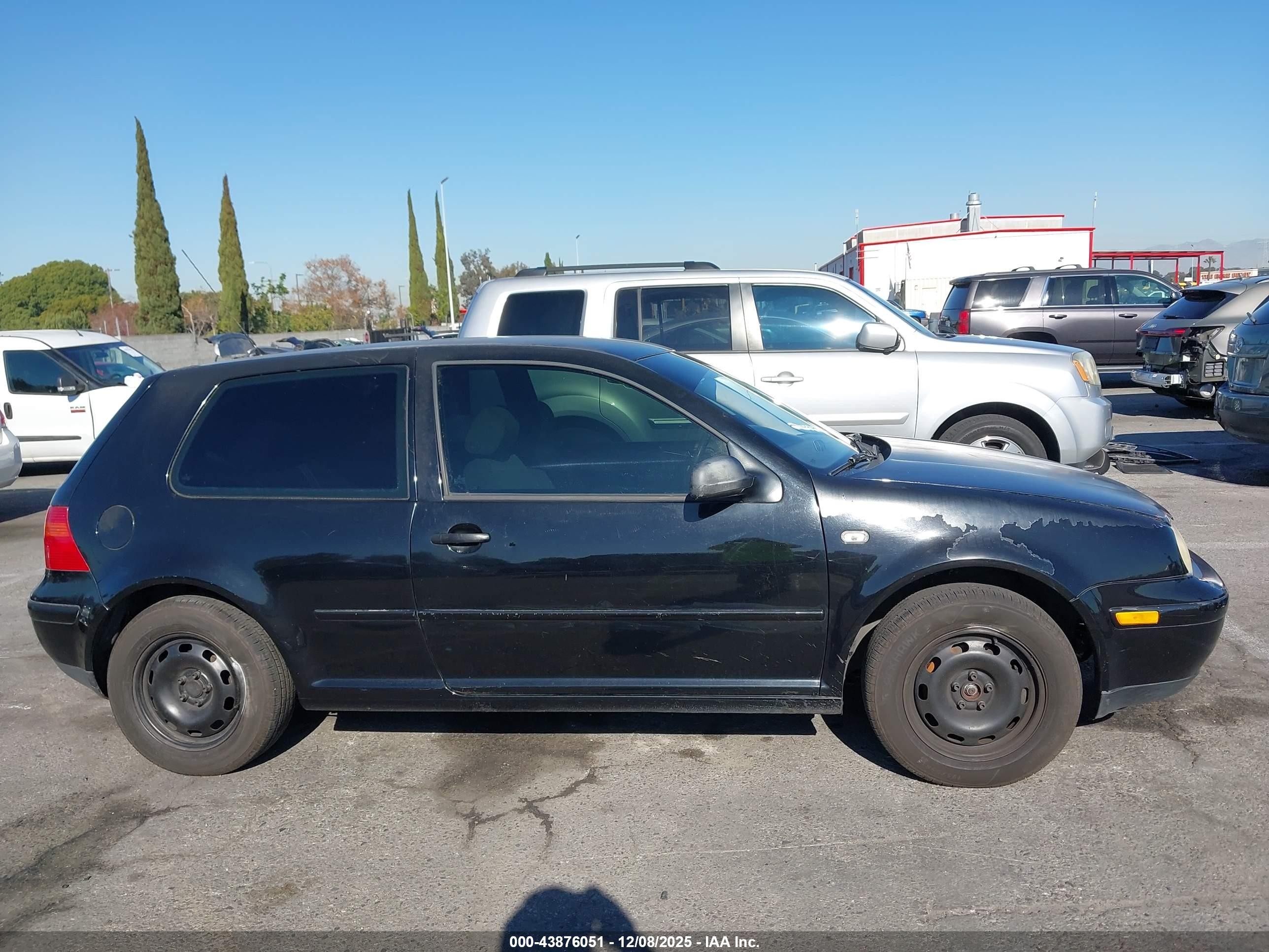 2004 Volkswagen Golf Gl Black vin: 9BWBL61J644001457