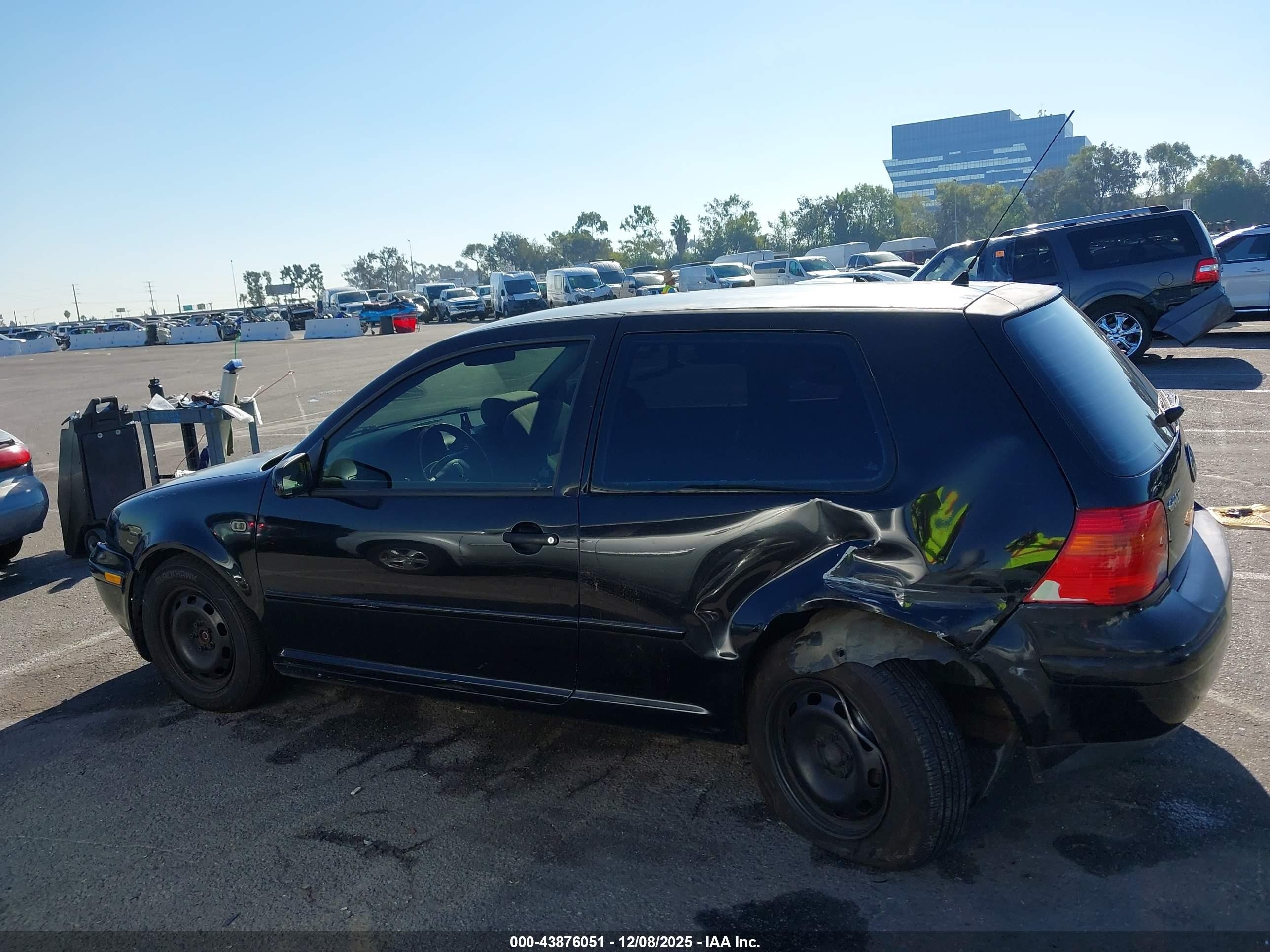 2004 Volkswagen Golf Gl Black vin: 9BWBL61J644001457