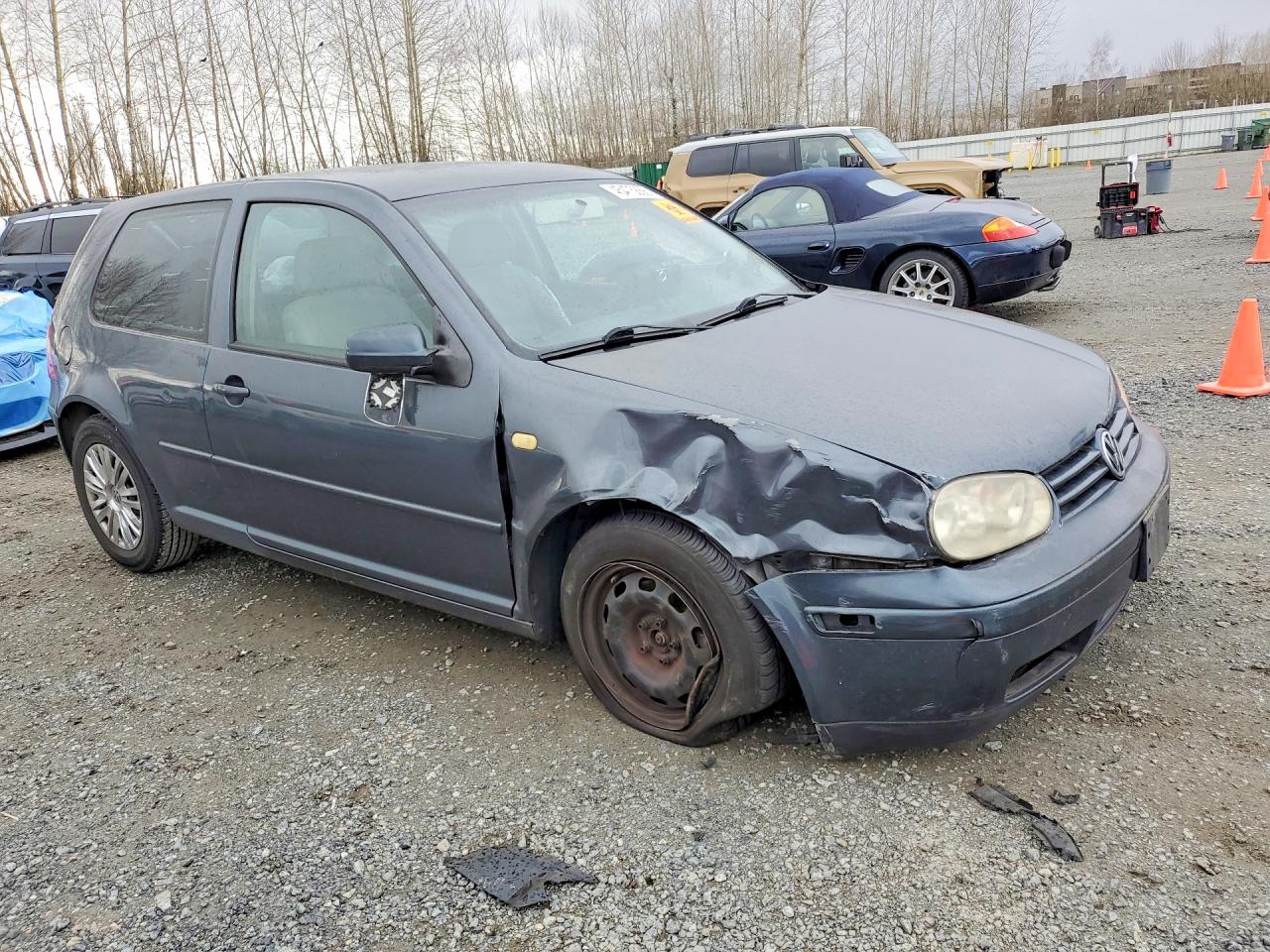 2004 Volkswagen Golf Gl Gray vin: 9BWBL61J944005597