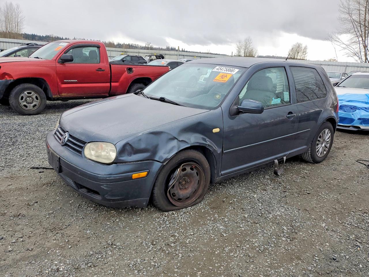2004 Volkswagen Golf Gl Gray vin: 9BWBL61J944005597