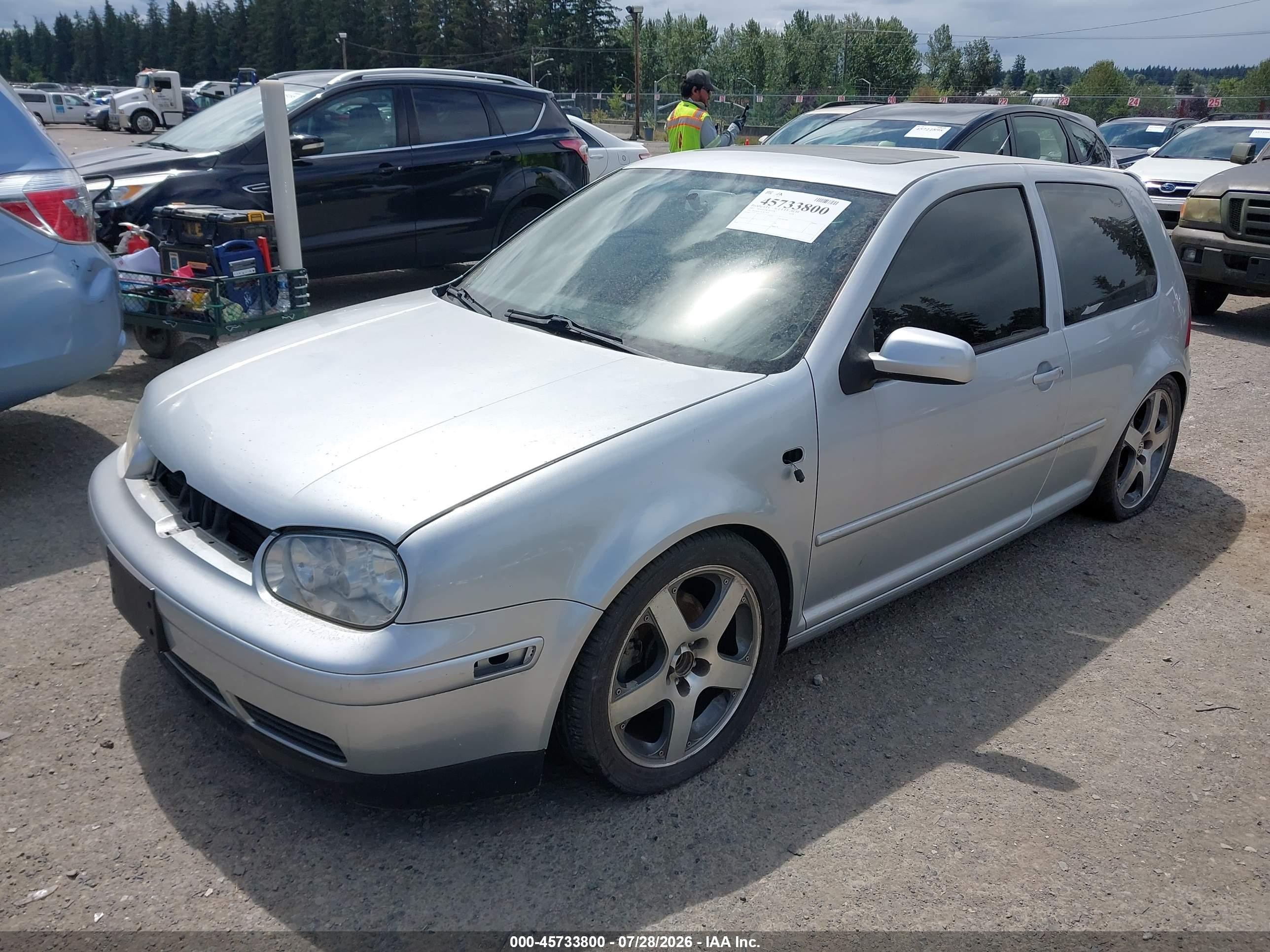 2001 Volkswagen Gti Gls White vin: 9BWDD61J414077423