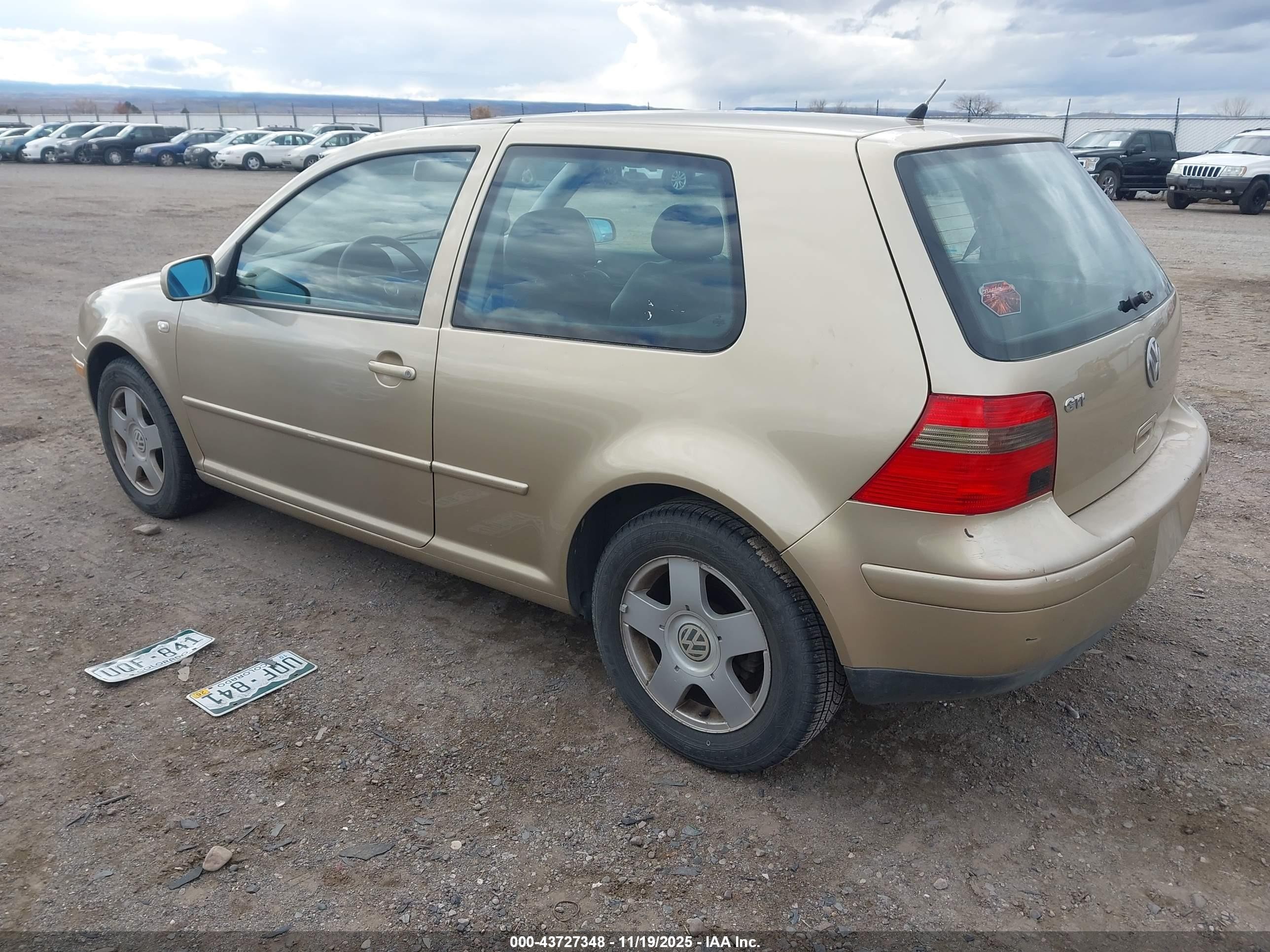 2001 Volkswagen Gti Gls Золотой vin: 9BWDD61J714036669
