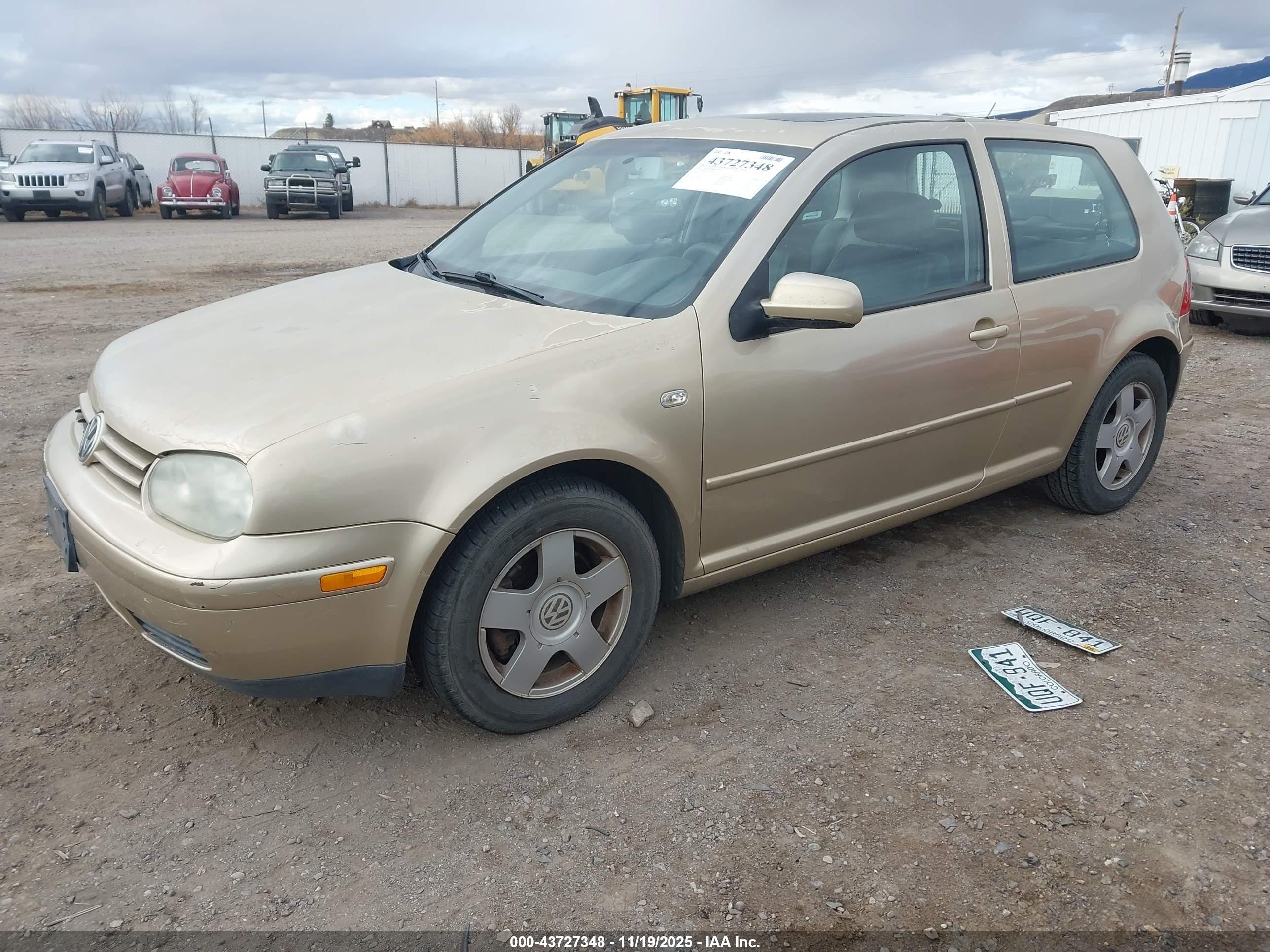 2001 Volkswagen Gti Gls Золотой vin: 9BWDD61J714036669