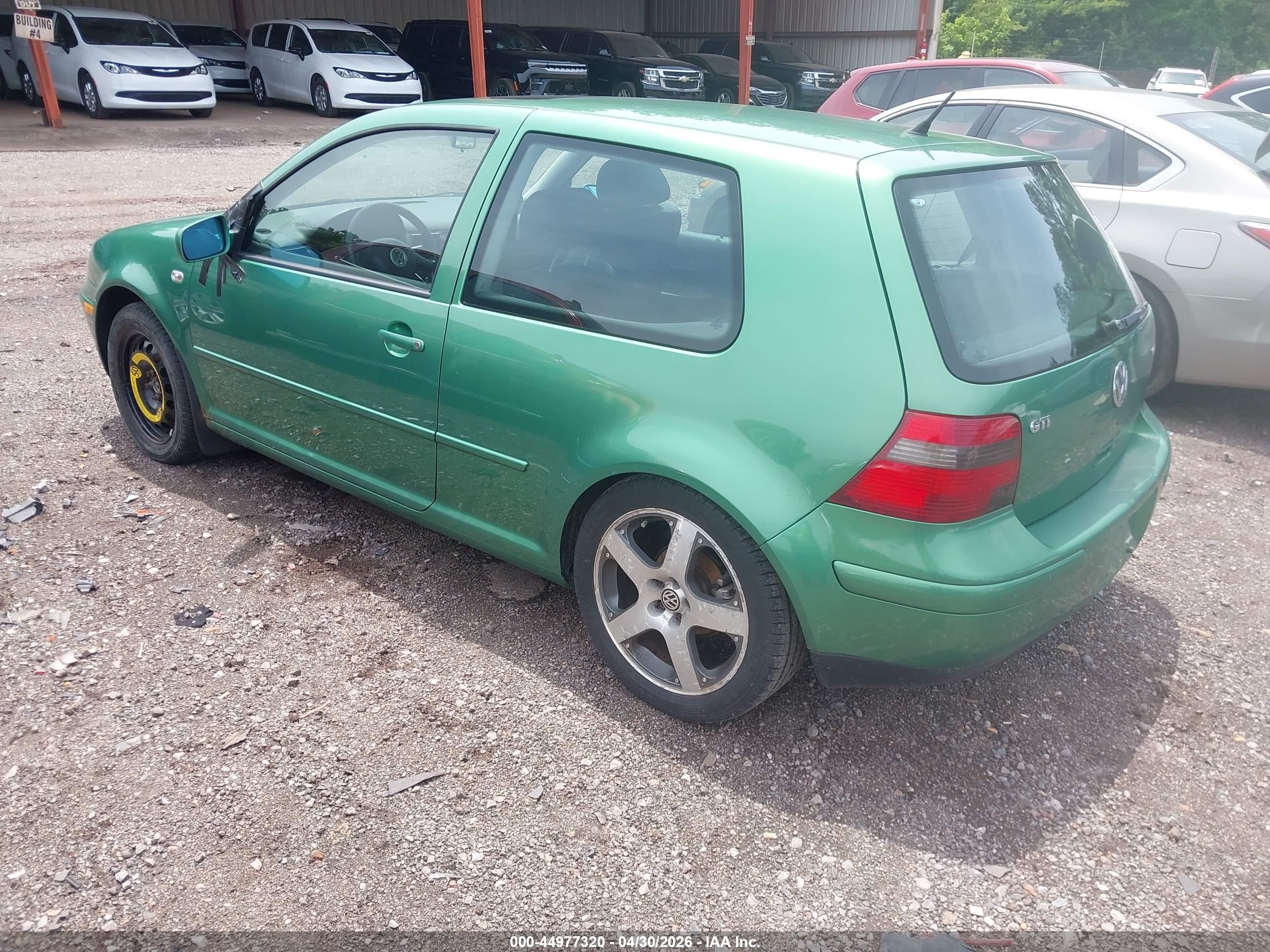 2002 Volkswagen Gti 1.8l/337 Green vin: 9BWDE61J024006444