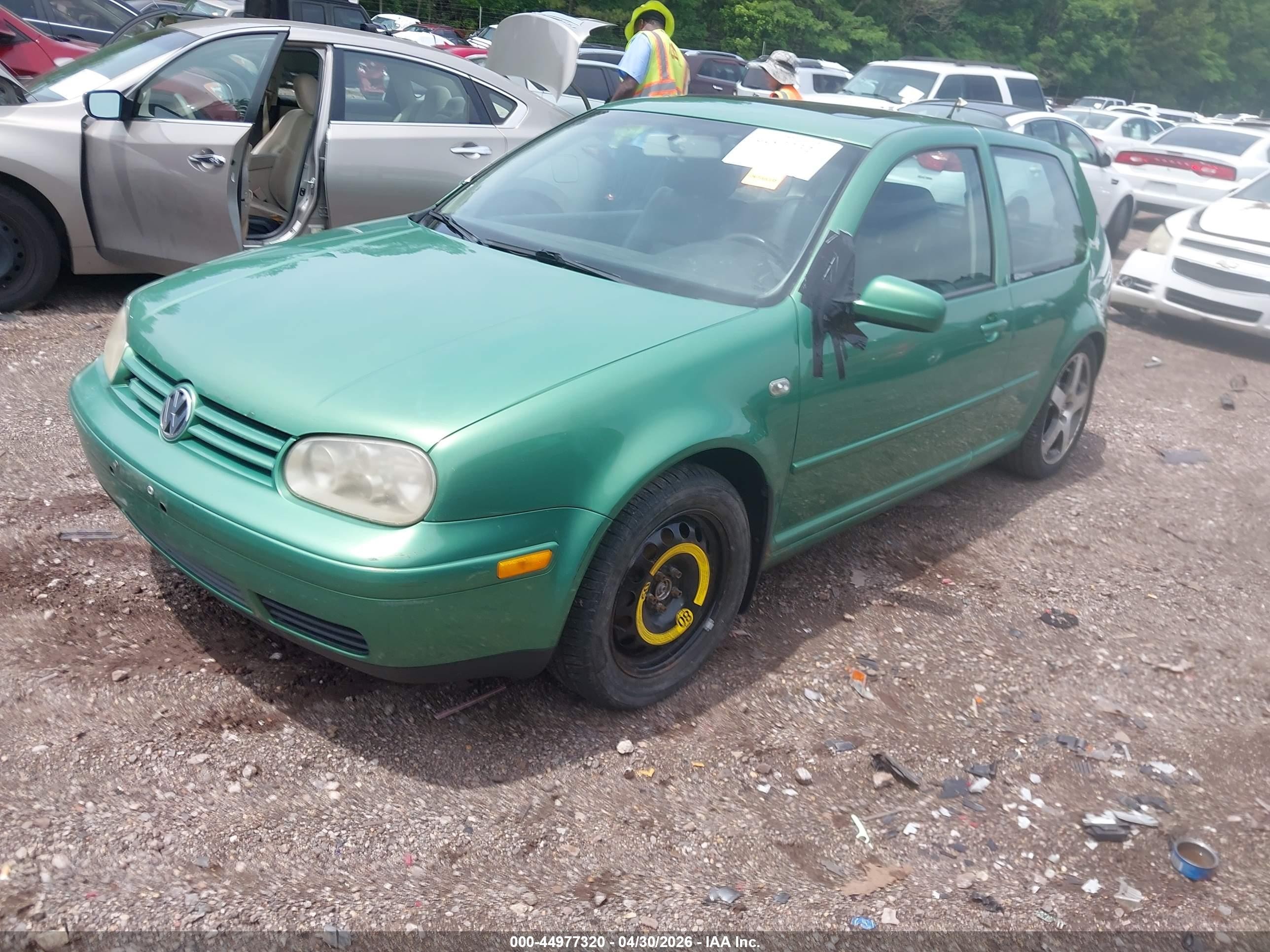 2002 Volkswagen Gti 1.8l/337 Green vin: 9BWDE61J024006444