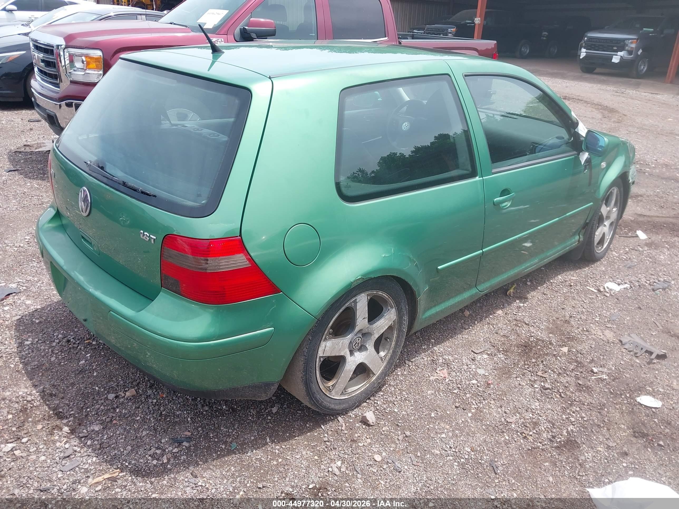 2002 Volkswagen Gti 1.8l/337 Green vin: 9BWDE61J024006444