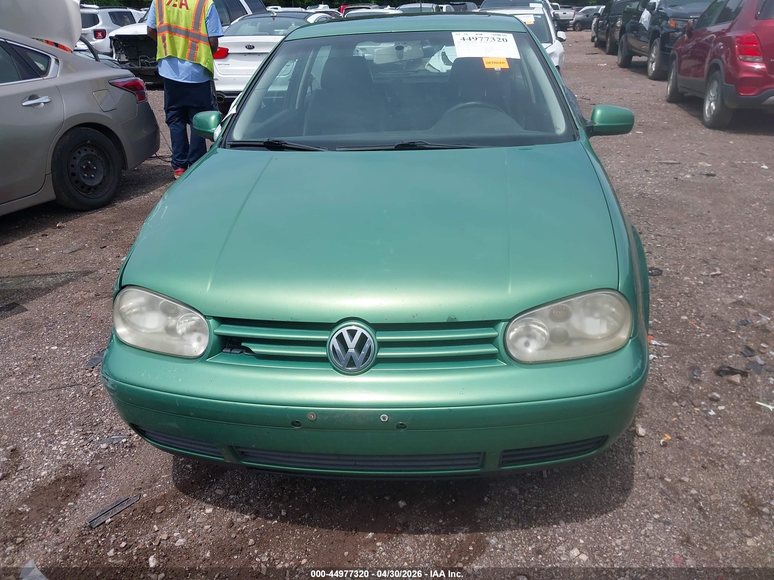 2002 Volkswagen Gti 1.8l/337 Green vin: 9BWDE61J024006444