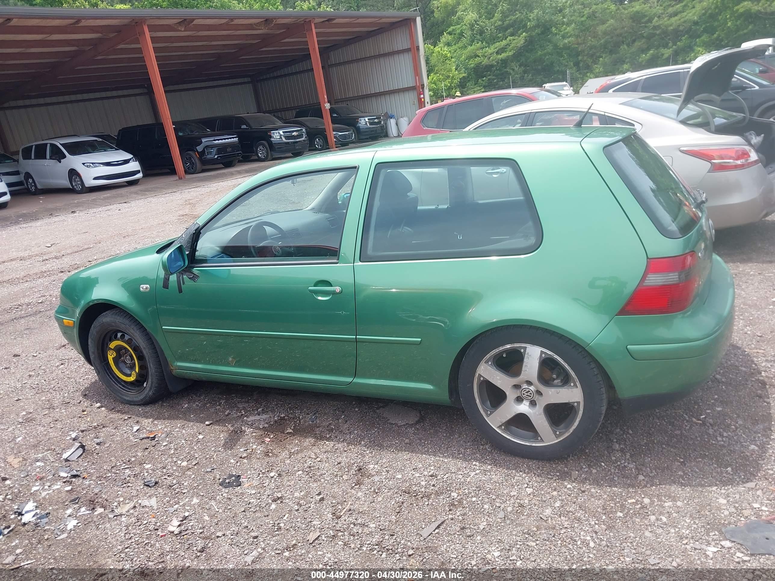 2002 Volkswagen Gti 1.8l/337 Green vin: 9BWDE61J024006444