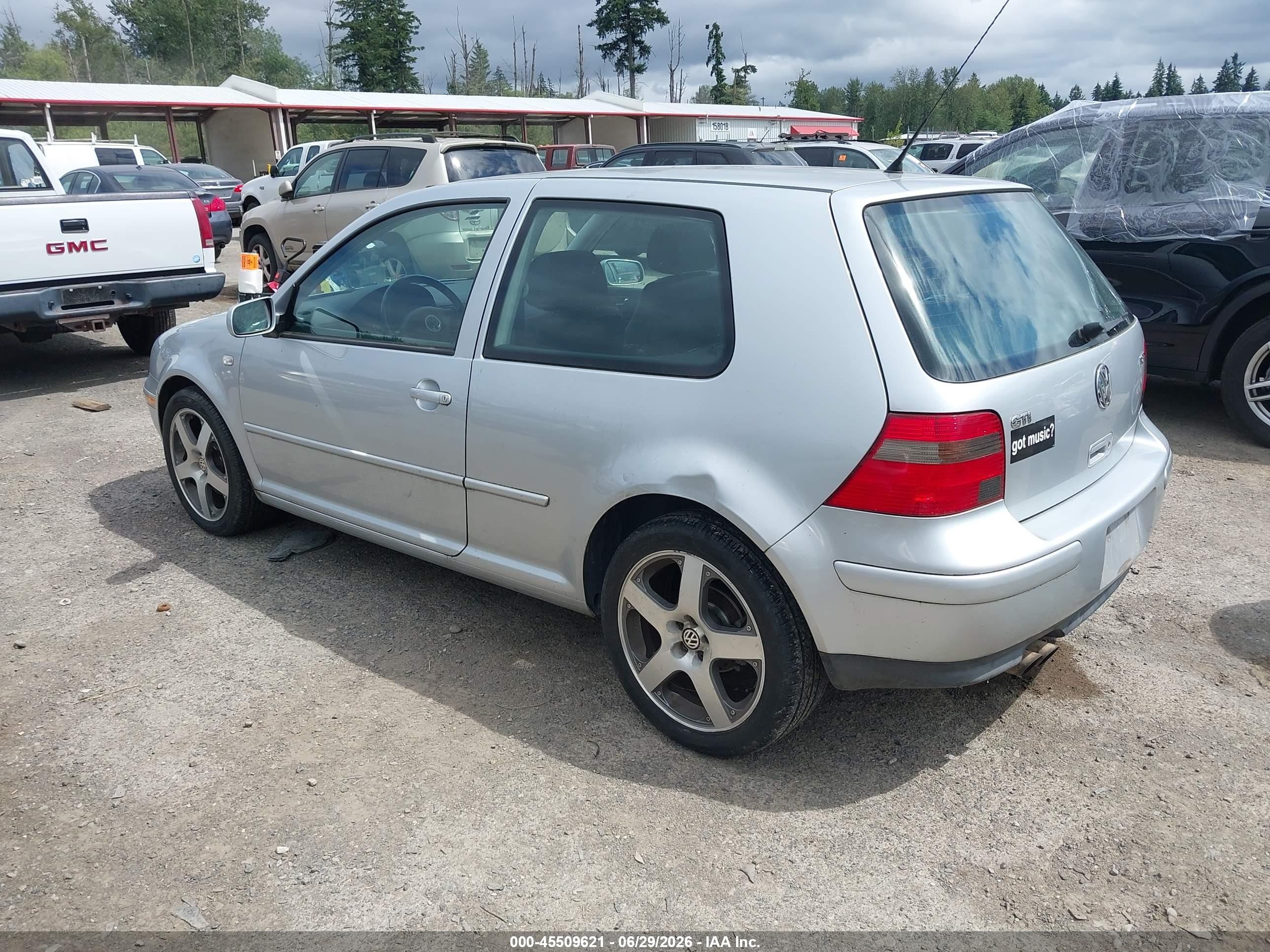 2003 Volkswagen Gti 1.8t Silver vin: 9BWDE61J034018546