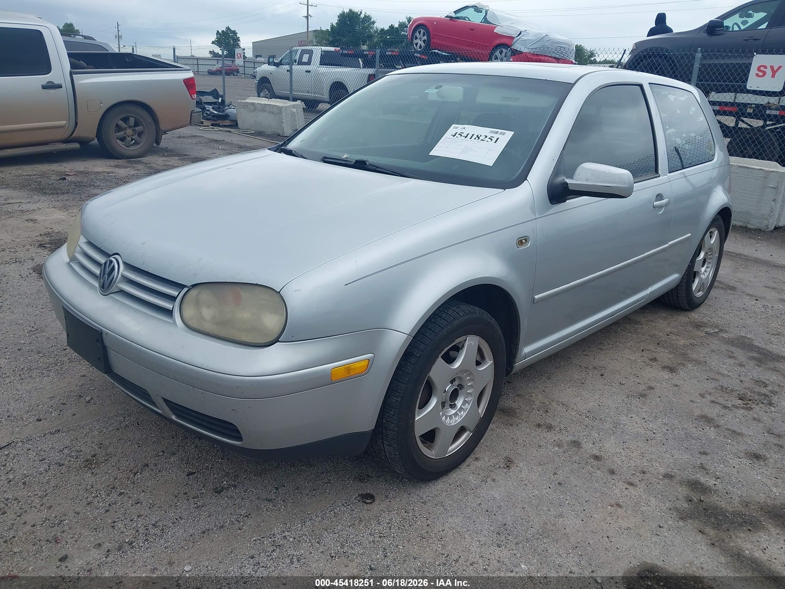 2003 Volkswagen Gti 1.8t Silver vin: 9BWDE61J434021790