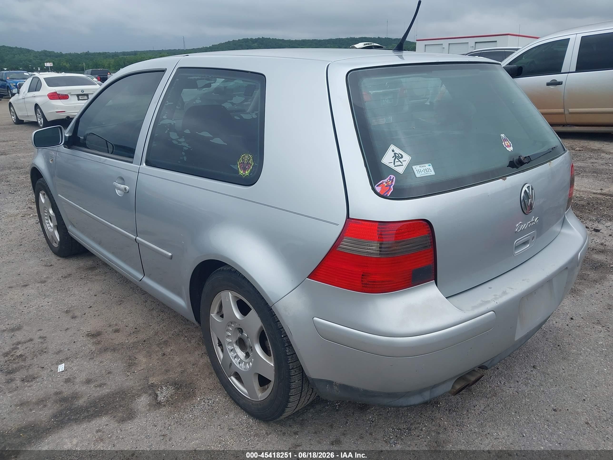 2003 Volkswagen Gti 1.8t Silver vin: 9BWDE61J434021790