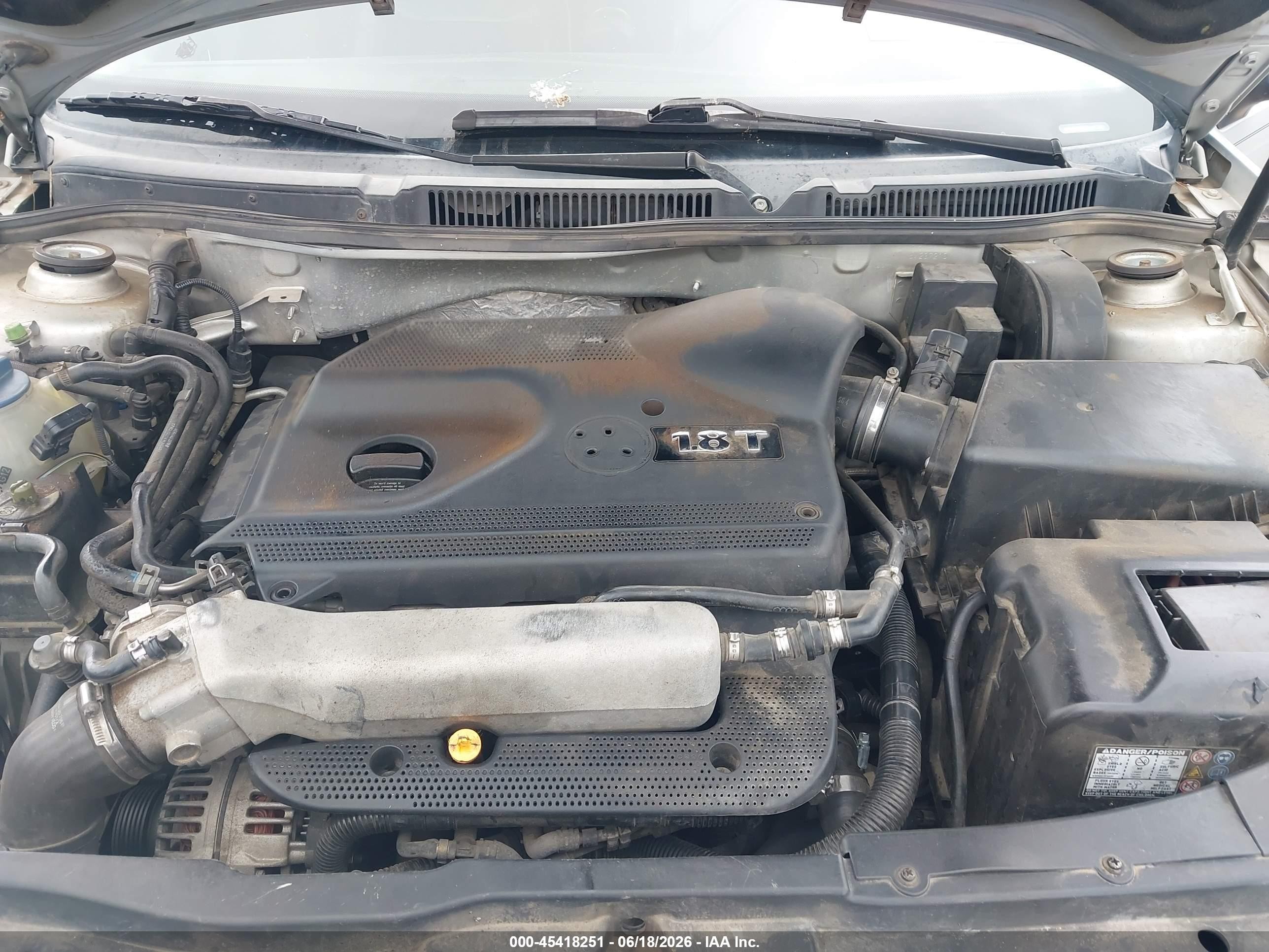 2003 Volkswagen Gti 1.8t Silver vin: 9BWDE61J434021790