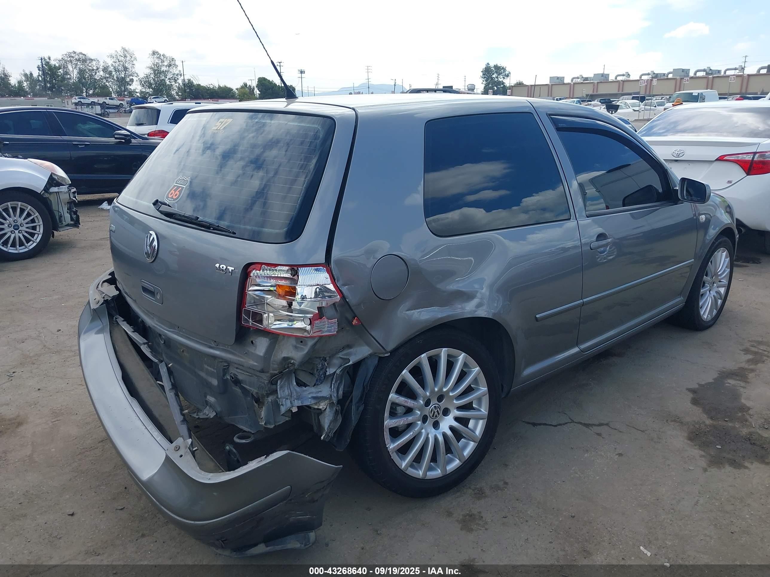 2005 Volkswagen Gti 1.8t Gray vin: 9BWDE61J854036635