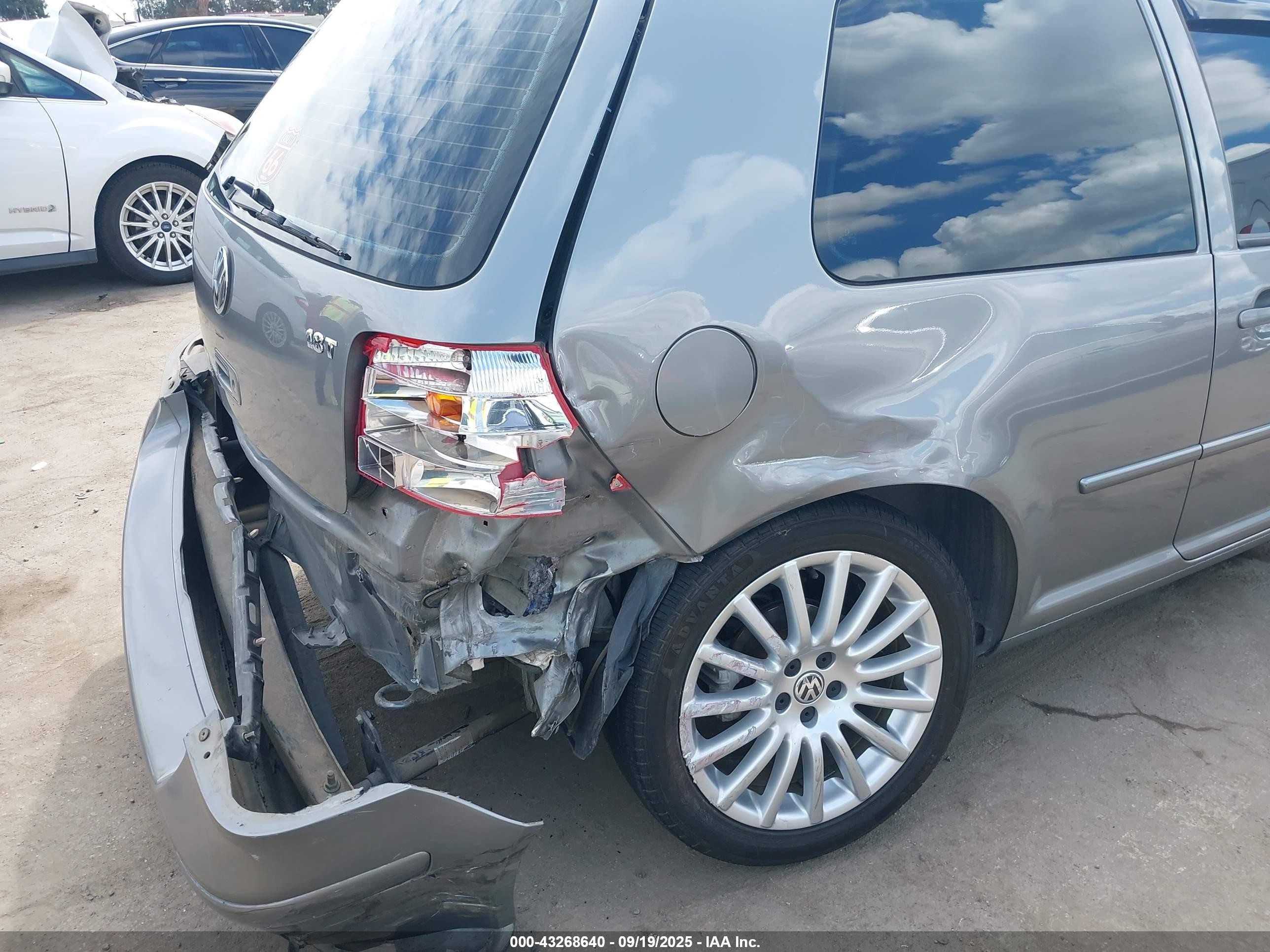 2005 Volkswagen Gti 1.8t Gray vin: 9BWDE61J854036635