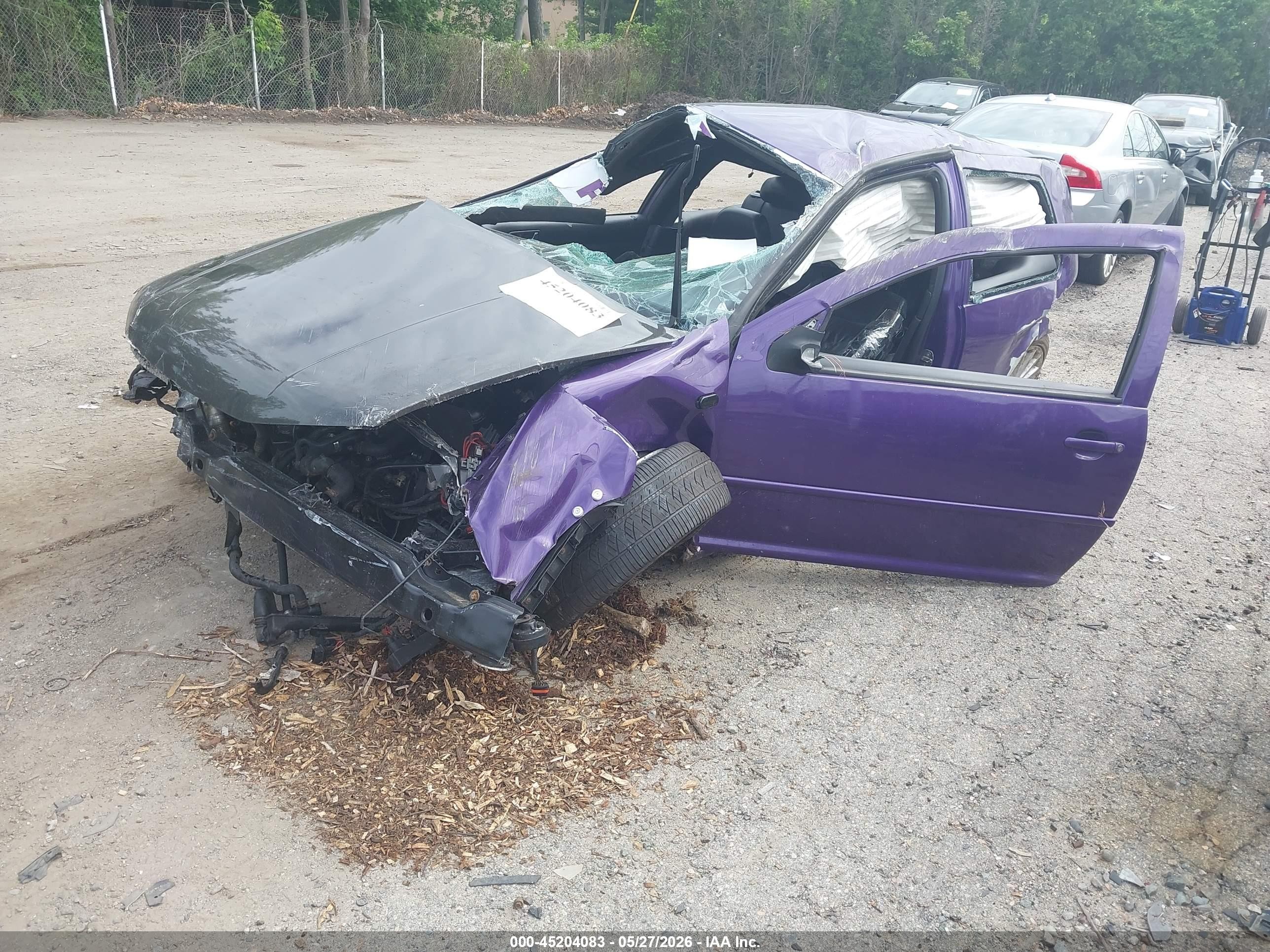 2003 Volkswagen Gti Vr6 Purple vin: 9BWDH61J934055974