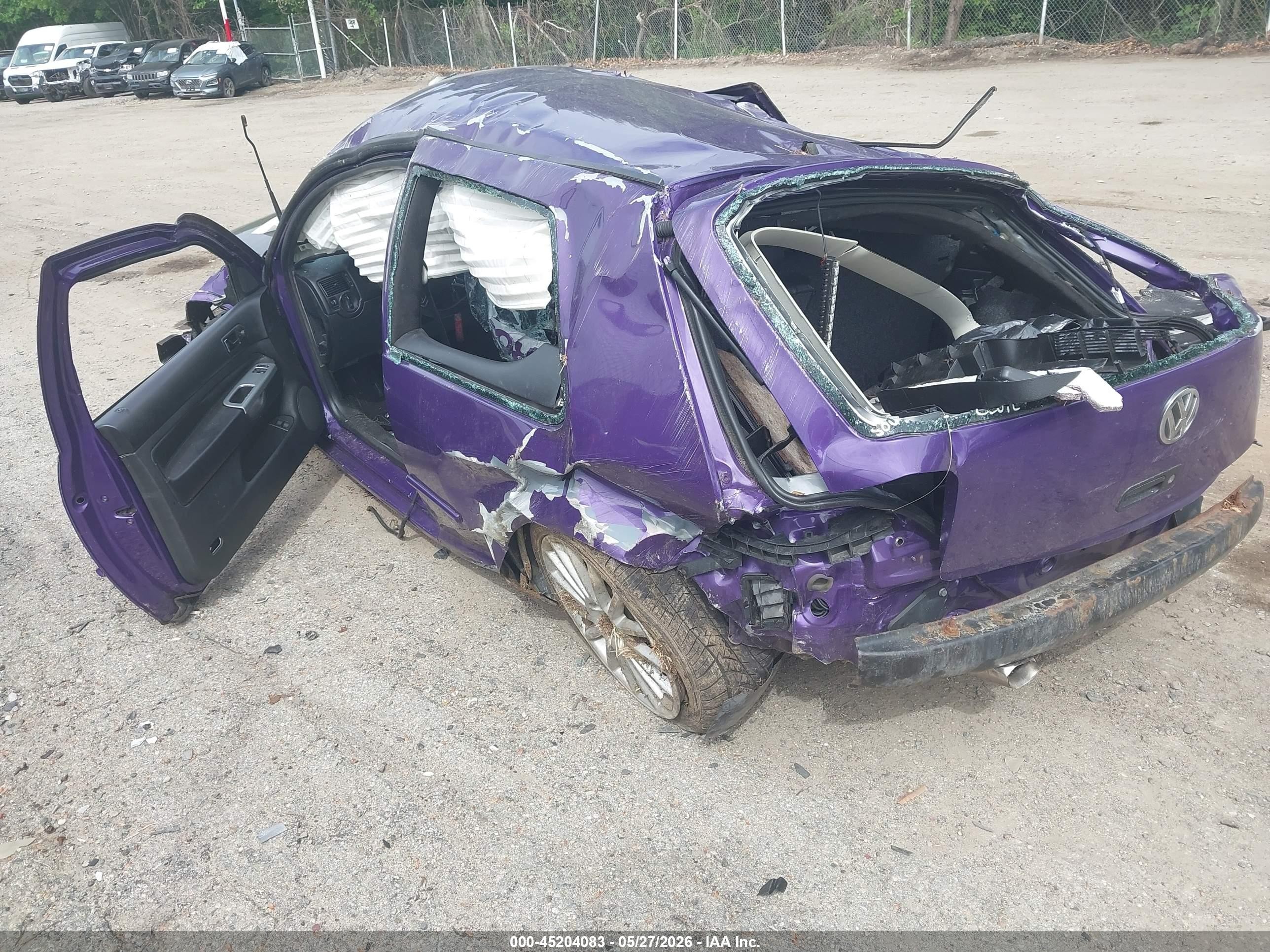 2003 Volkswagen Gti Vr6 Purple vin: 9BWDH61J934055974