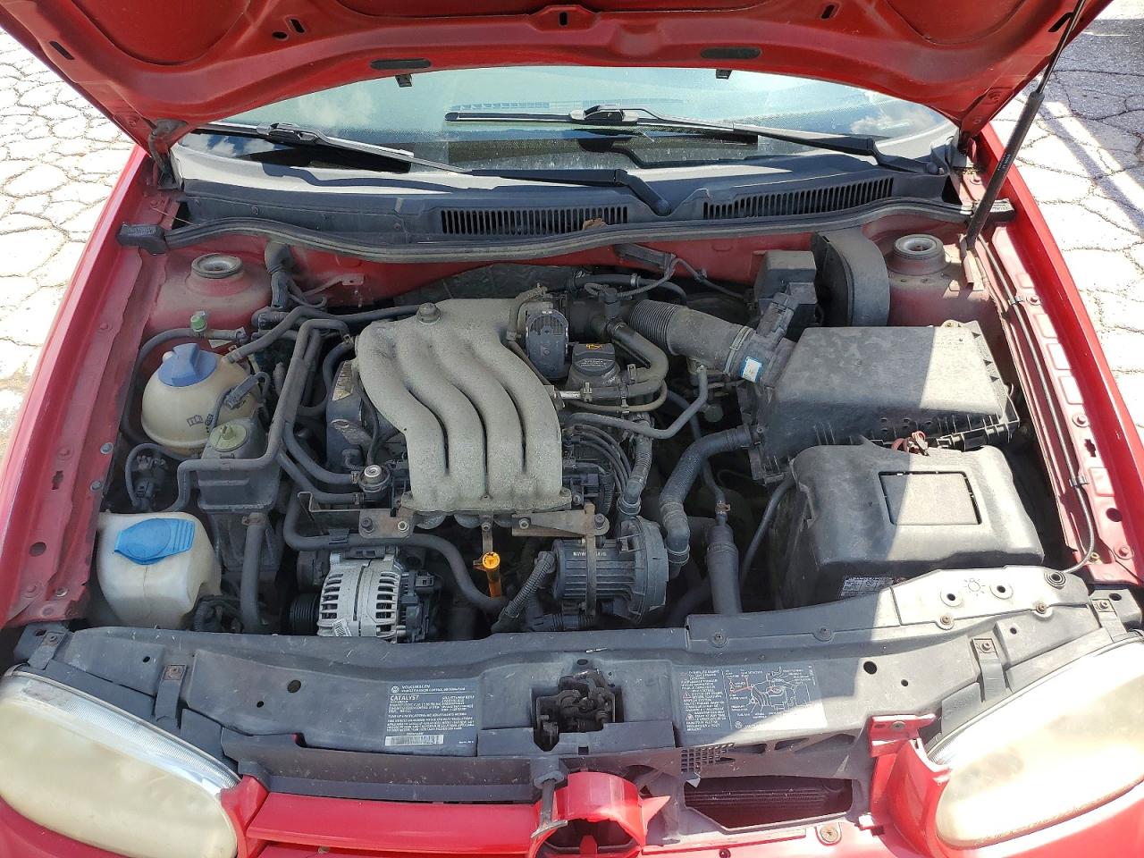 2003 Volkswagen Golf Cl Red vin: 9BWEK21J834062669
