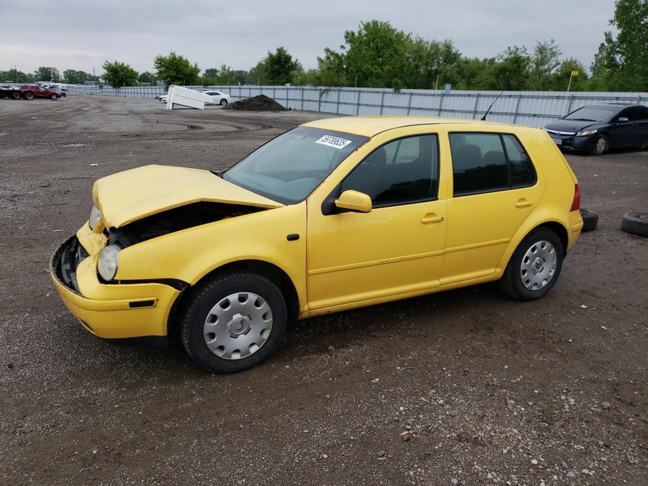 2007 Volkswagen City Golf    Yellow vin: 9BWEL41J474005996