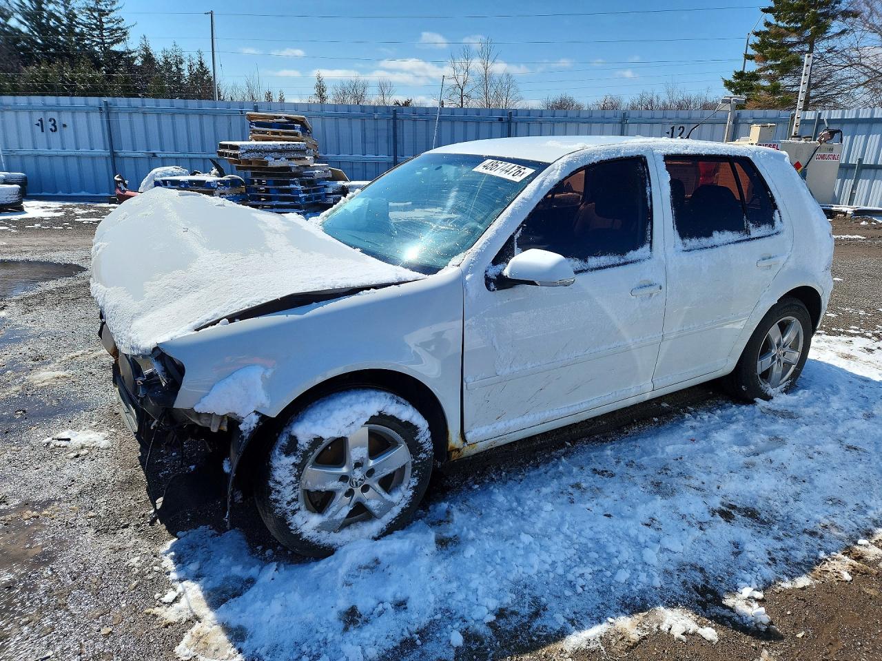 2009 Volkswagen City Golf White vin: 9BWEL41J494017942