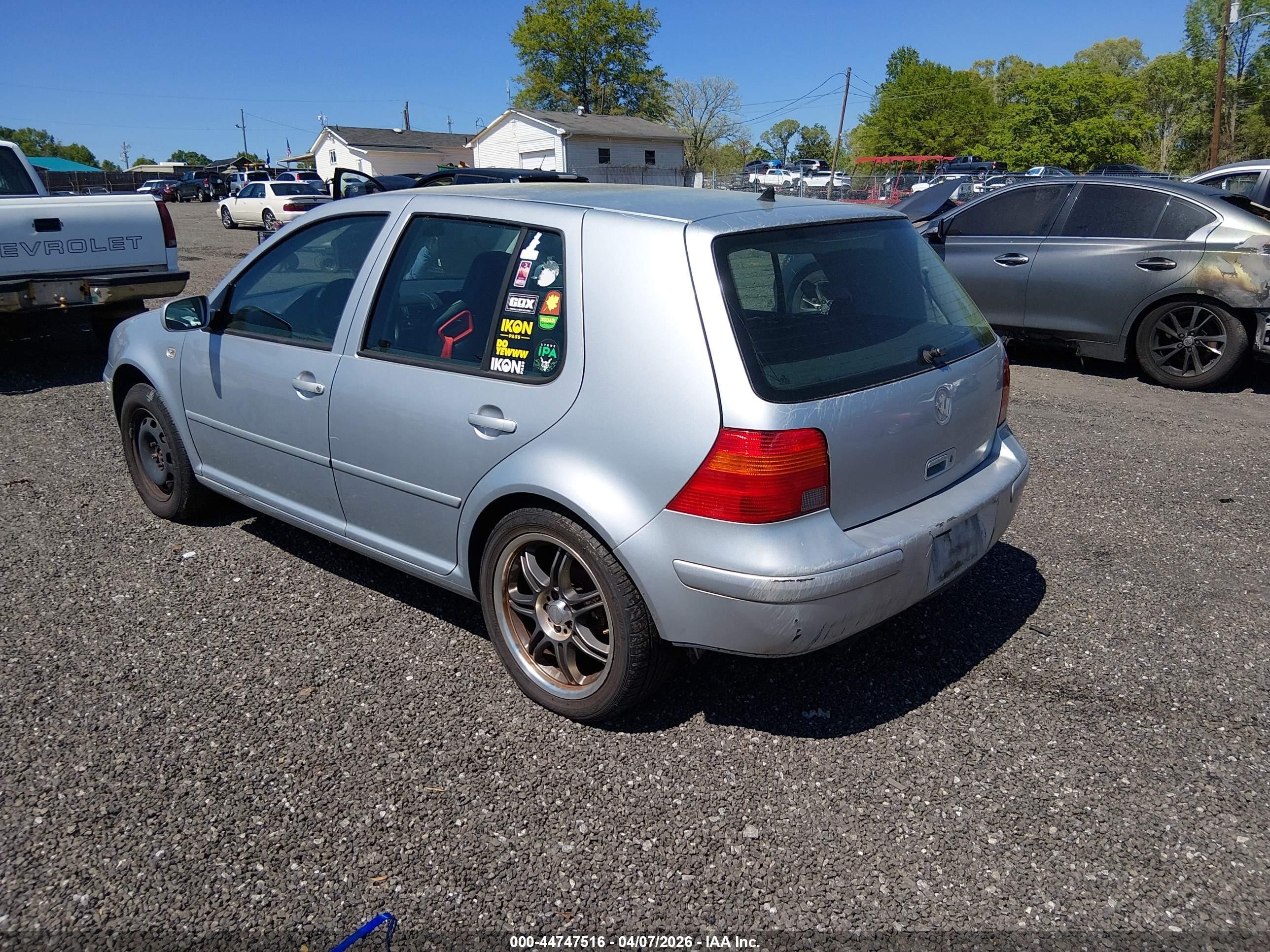 2003 Volkswagen Golf Gl 2.0l Silver vin: 9BWFK61J234073307