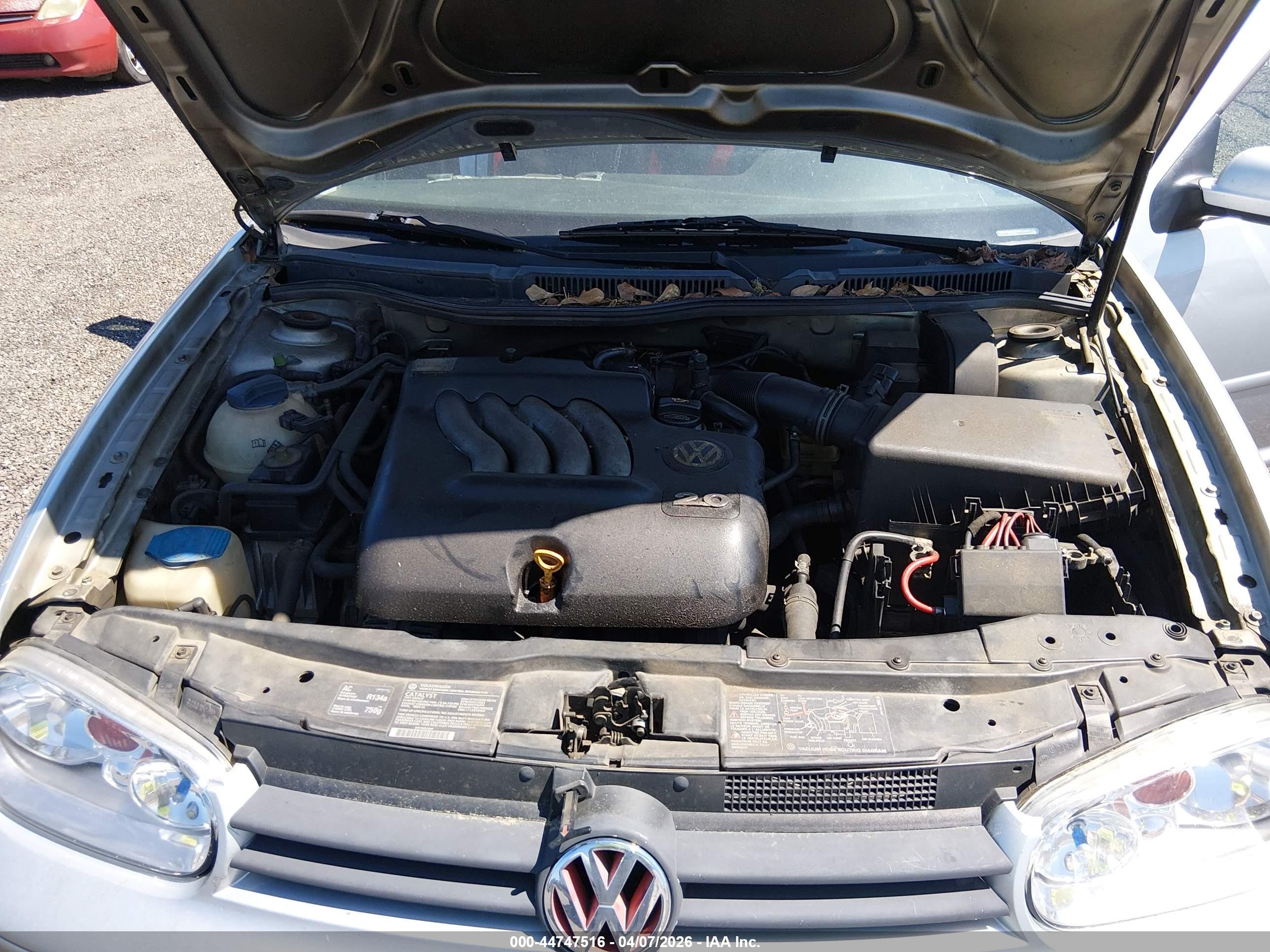 2003 Volkswagen Golf Gl 2.0l Silver vin: 9BWFK61J234073307