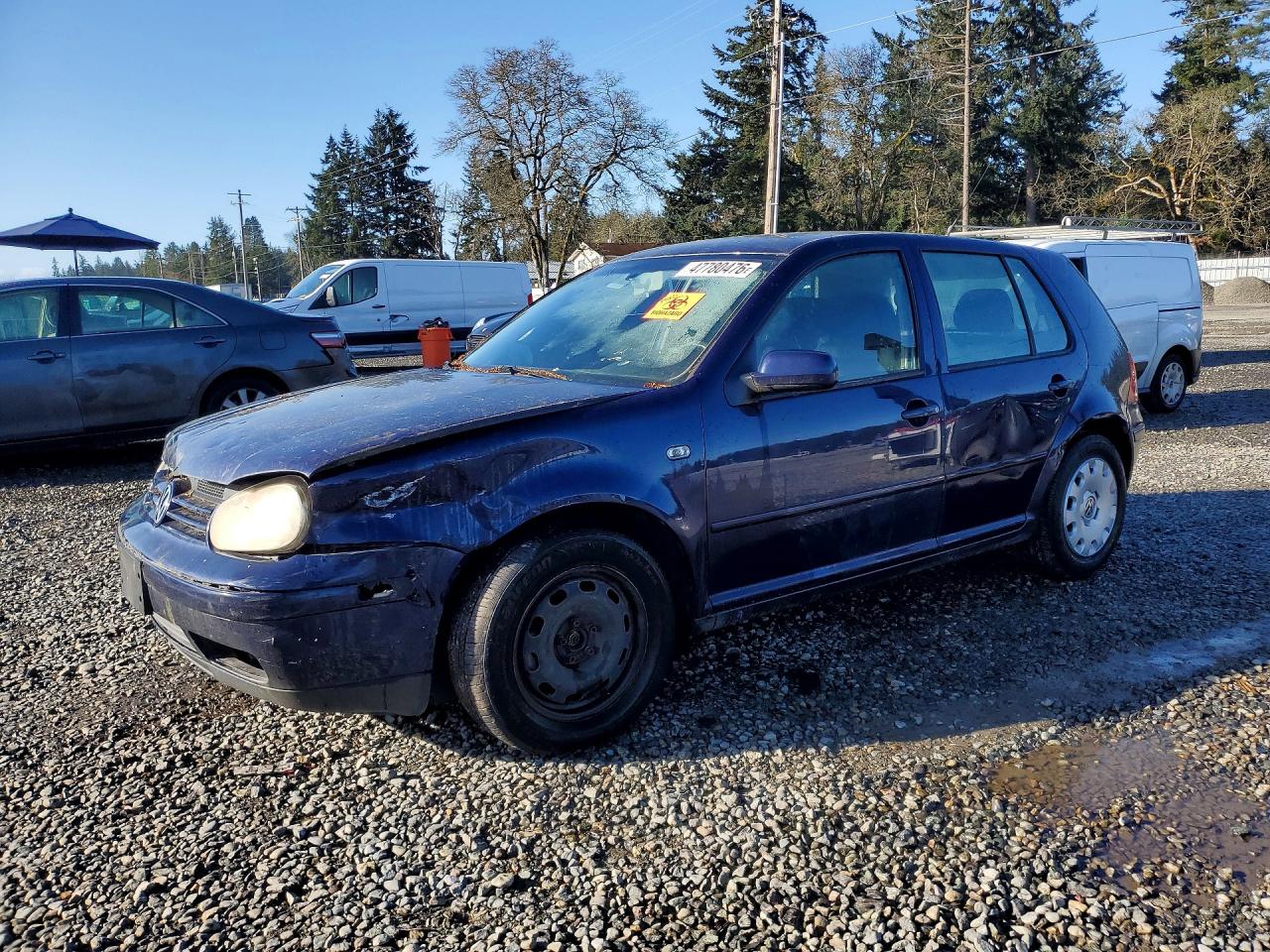 2003 Volkswagen Golf Gl Black vin: 9BWFK61J334061151