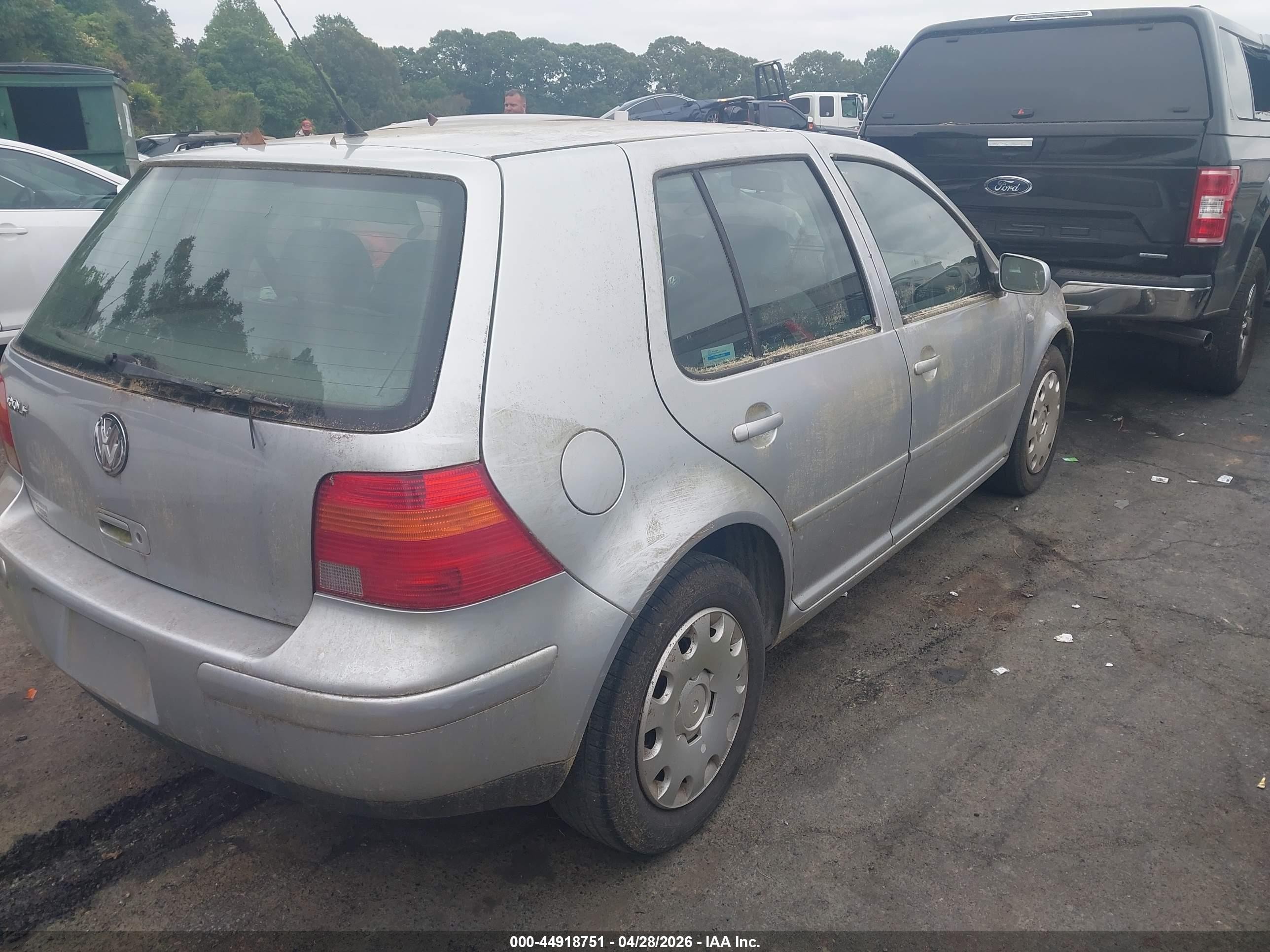 2003 Volkswagen Golf Gl 2.0l Silver vin: 9BWFK61J334061358