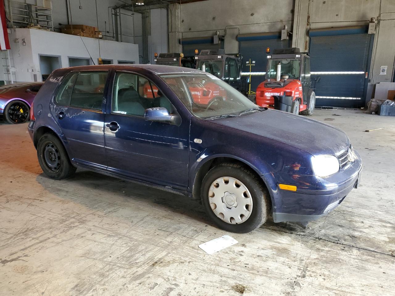 2003 Volkswagen Golf Gl Blue vin: 9BWFK61J534051219