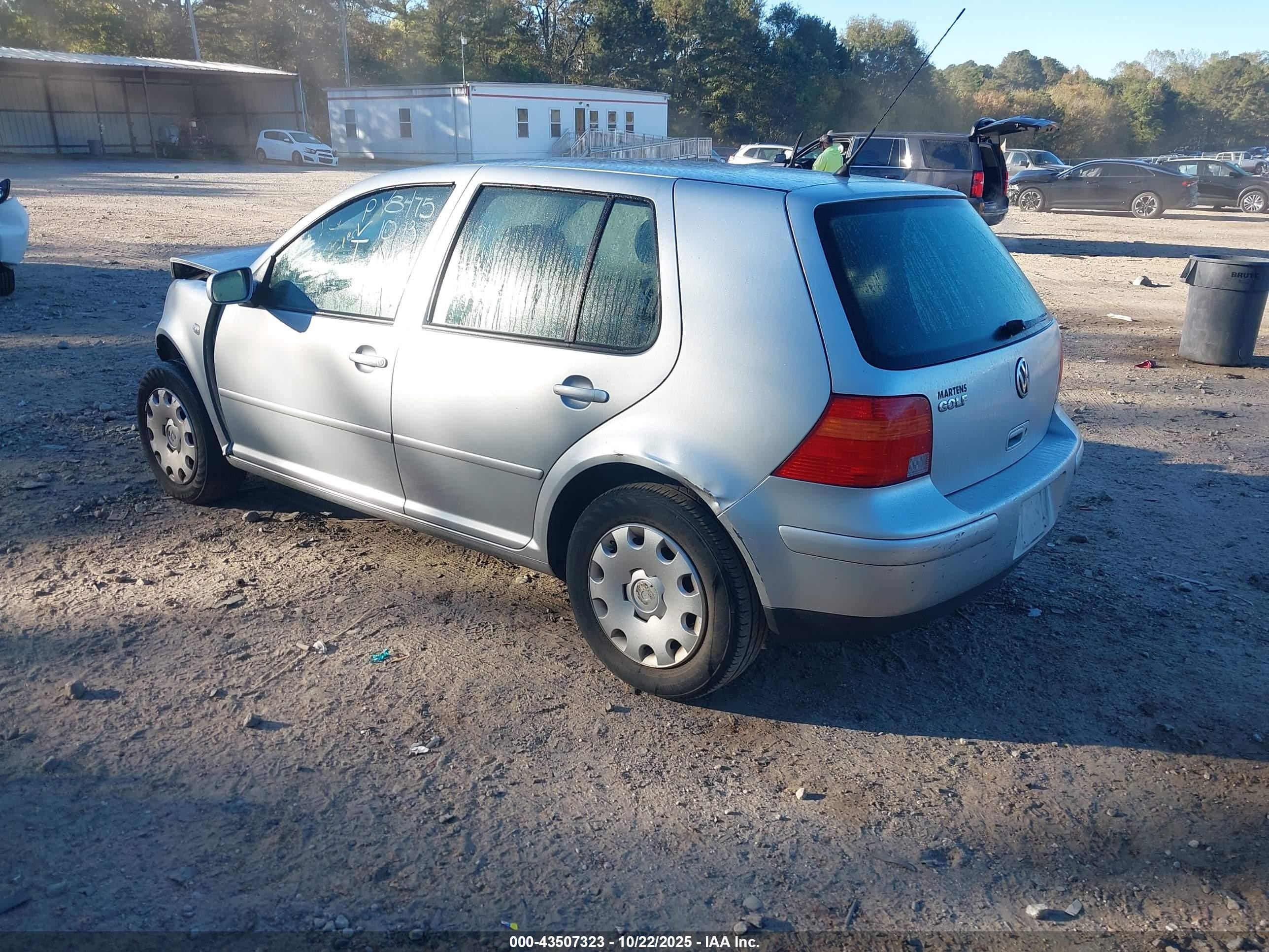2003 Volkswagen Golf Gl 2.0l Silver vin: 9BWFK61J634008475