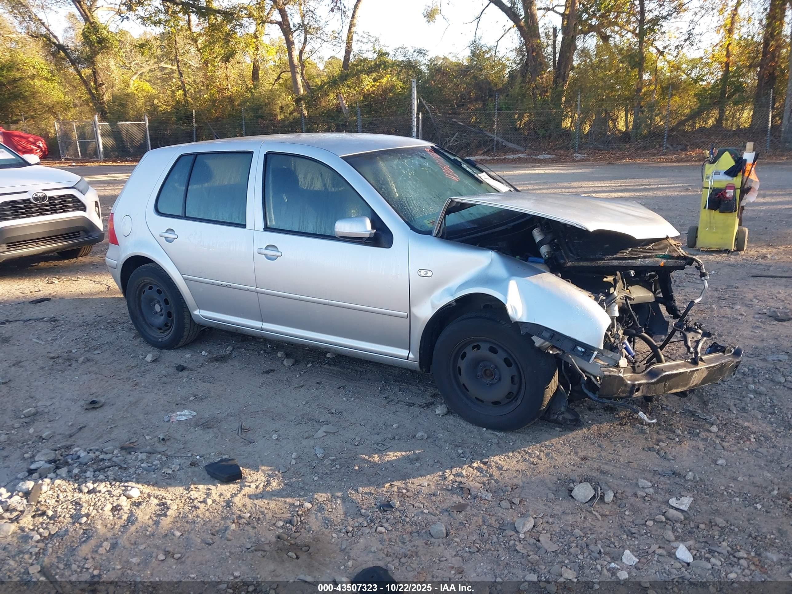 2003 Volkswagen Golf Gl 2.0l Silver vin: 9BWFK61J634008475