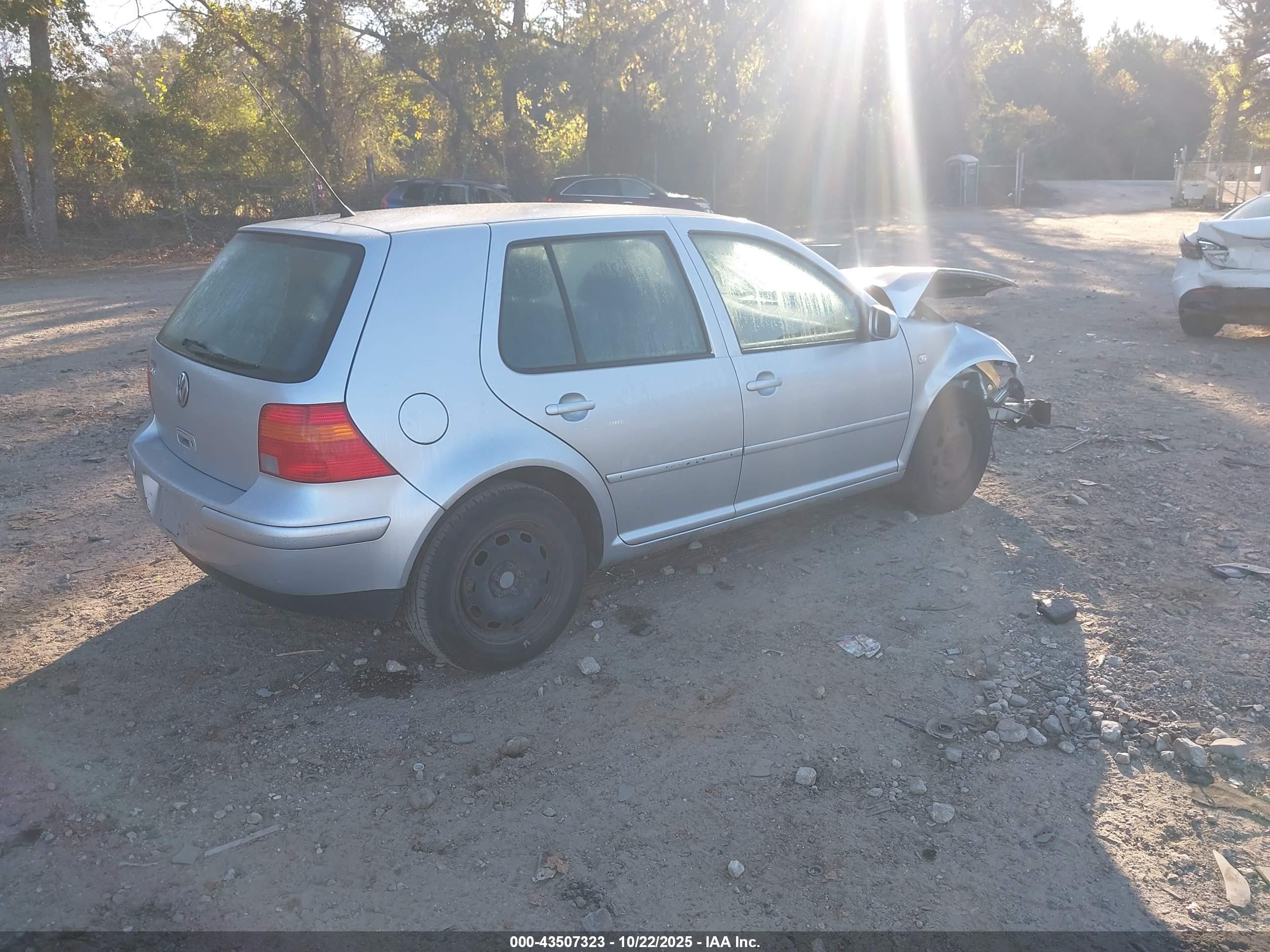 2003 Volkswagen Golf Gl 2.0l Silver vin: 9BWFK61J634008475