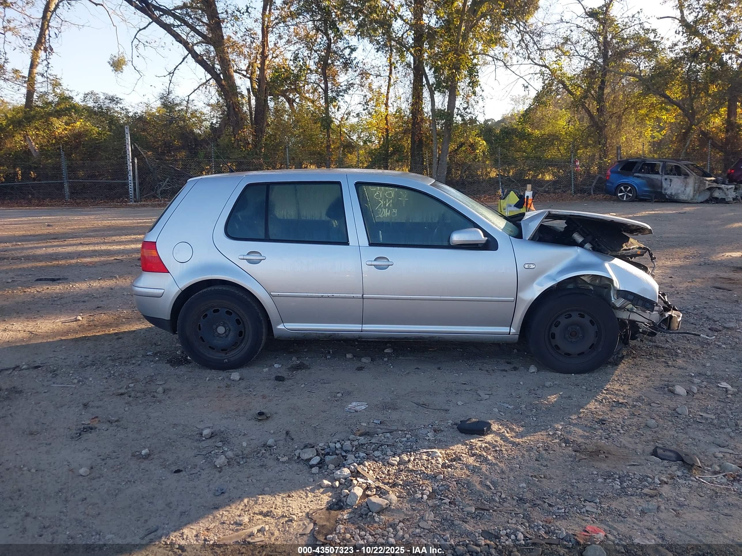 2003 Volkswagen Golf Gl 2.0l Silver vin: 9BWFK61J634008475