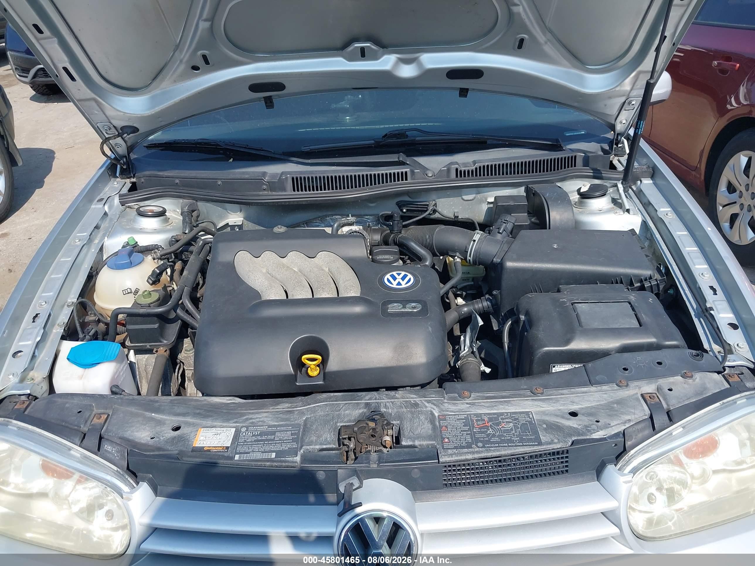2003 Volkswagen Golf Gl 2.0l Silver vin: 9BWFK61J634045803