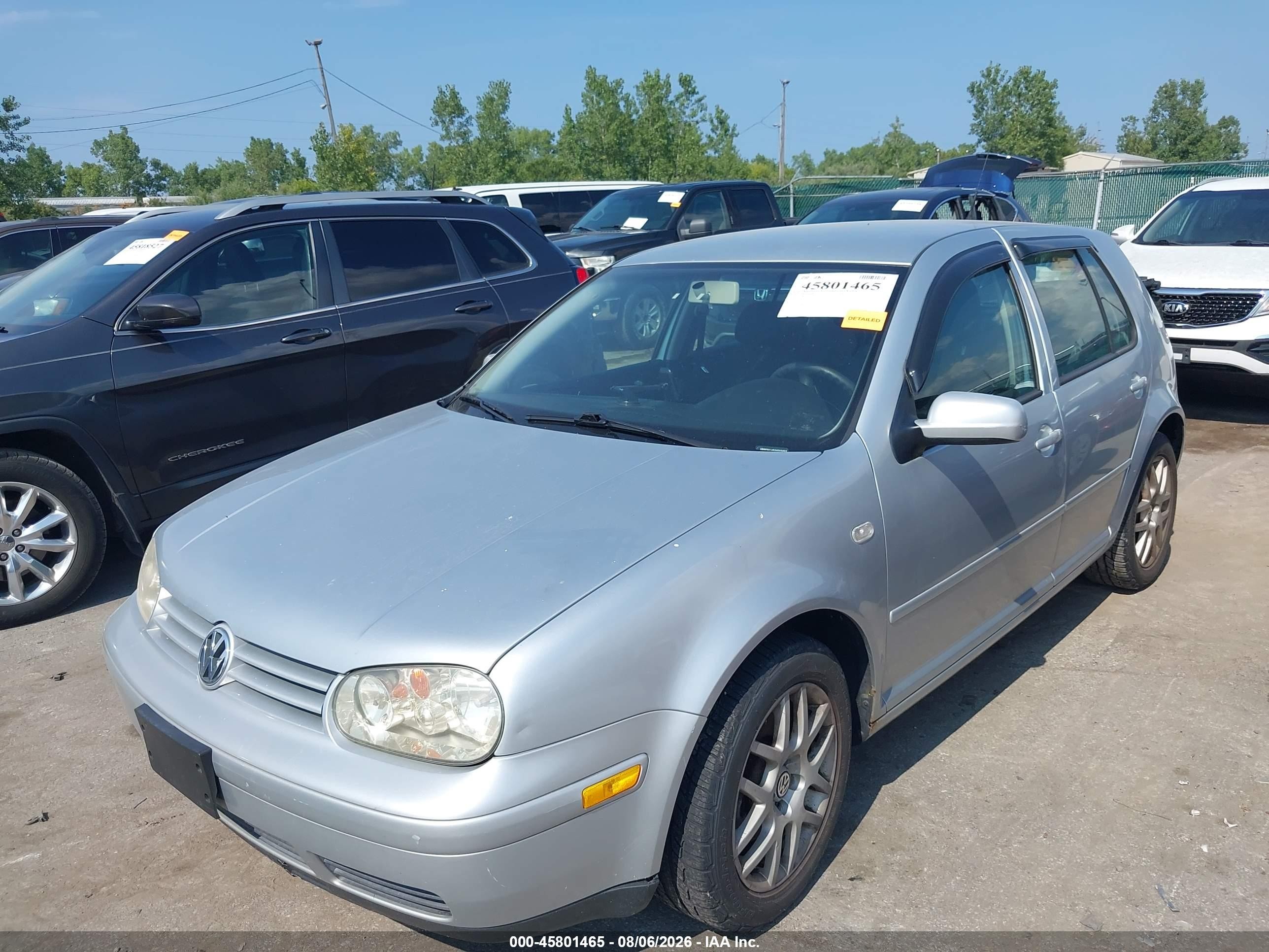 2003 Volkswagen Golf Gl 2.0l Silver vin: 9BWFK61J634045803