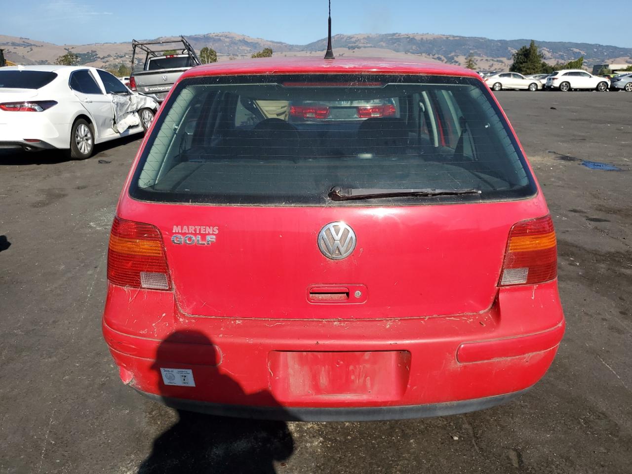 2003 Volkswagen Golf Gl Красный vin: 9BWFK61JX34052320