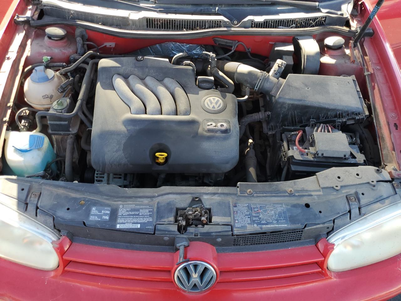 2003 Volkswagen Golf Gl Красный vin: 9BWFK61JX34052320