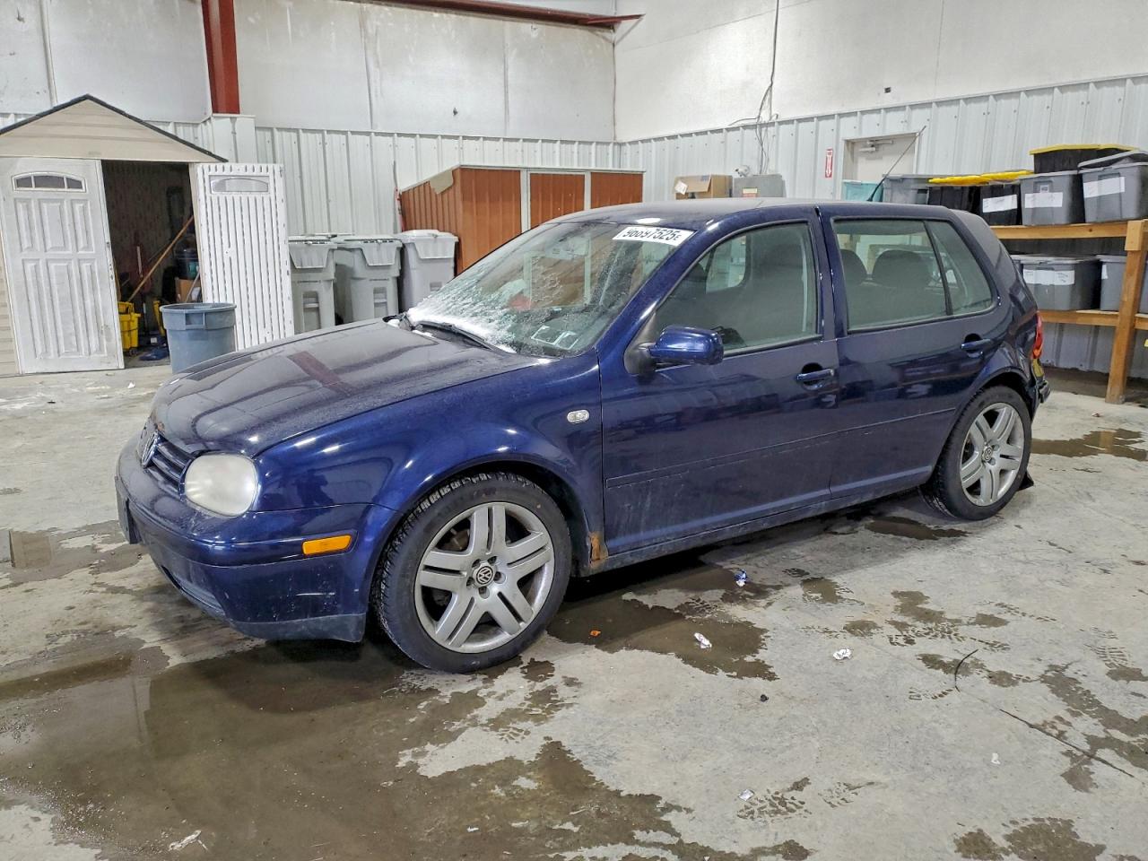2005 Volkswagen Golf Gl Синий vin: 9BWFL61J054024431