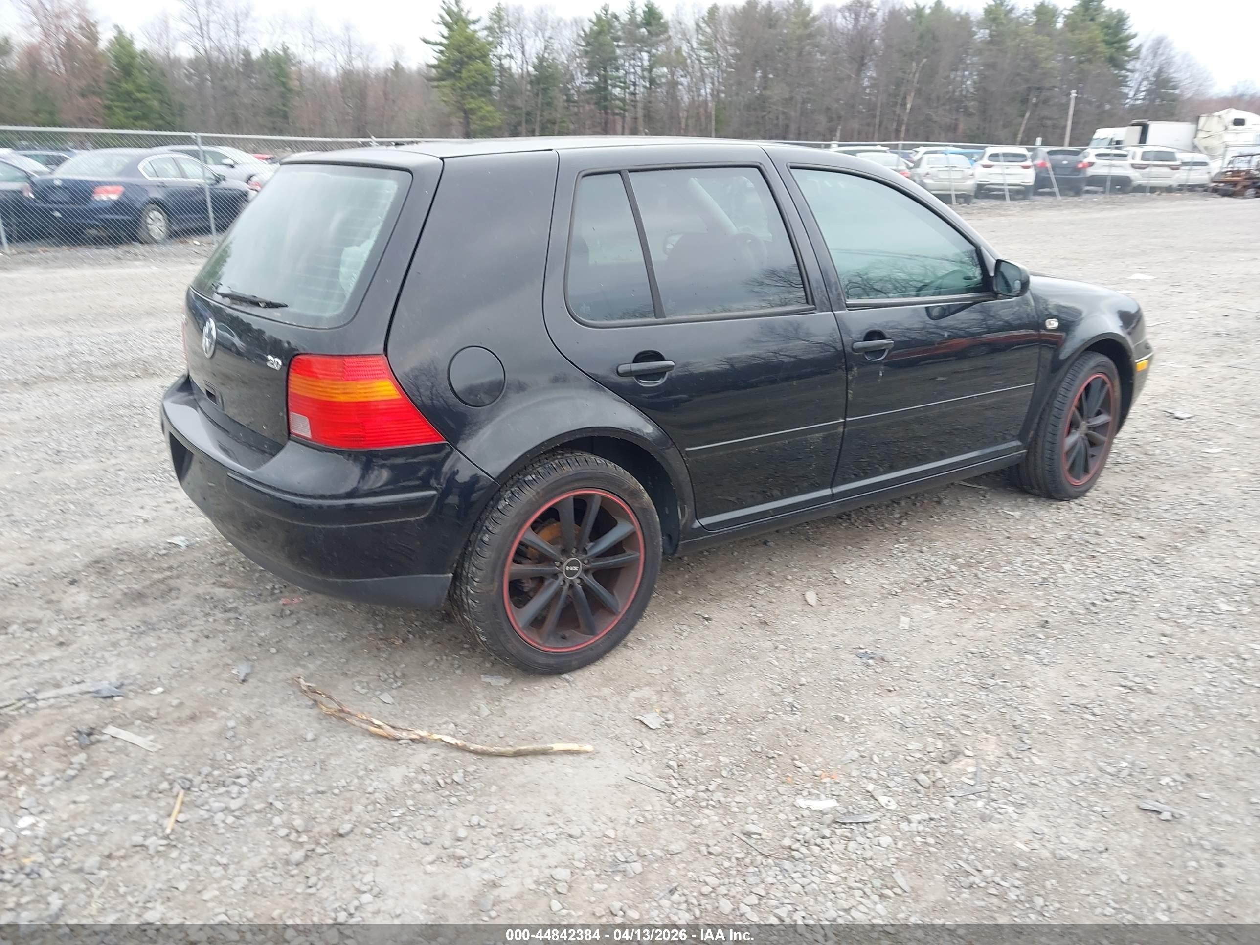 2006 Volkswagen Golf Gl 2.0l Black vin: 9BWFL61J464008475