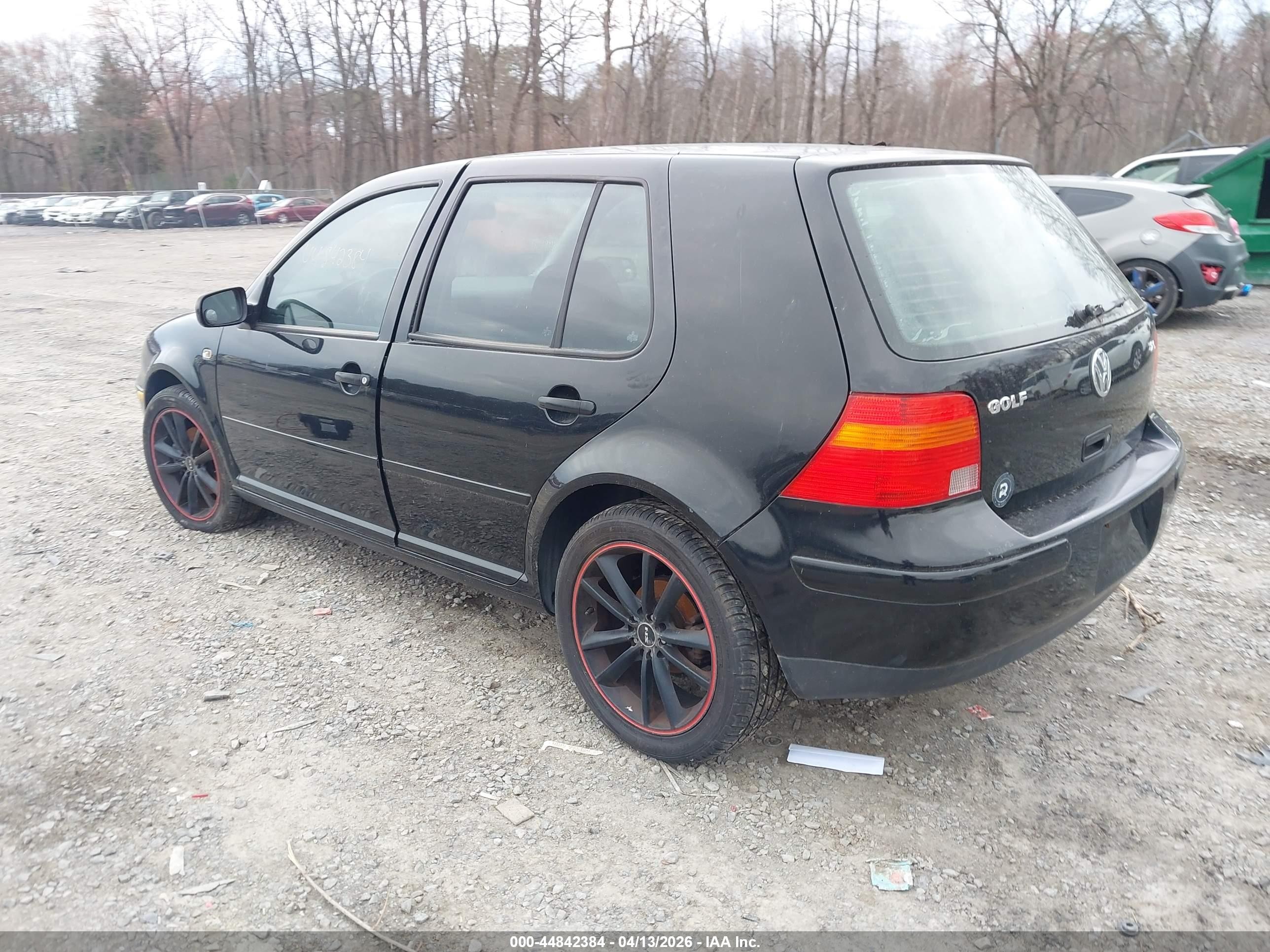 2006 Volkswagen Golf Gl 2.0l Black vin: 9BWFL61J464008475