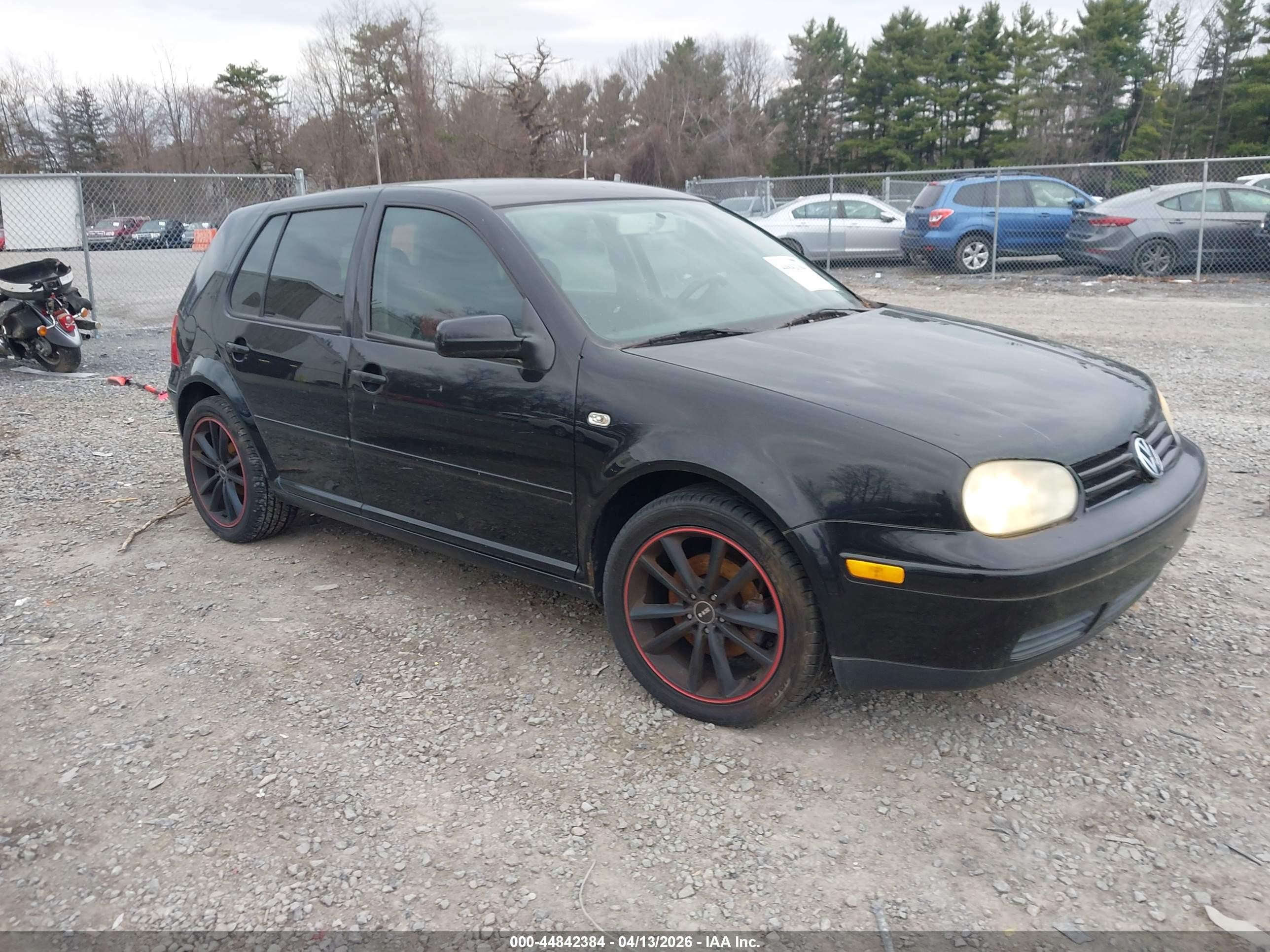 2006 Volkswagen Golf Gl 2.0l Black vin: 9BWFL61J464008475