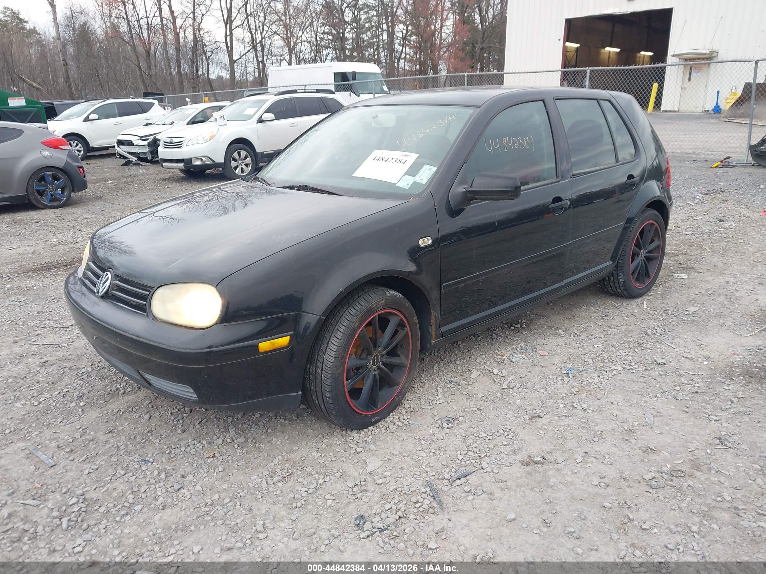2006 Volkswagen Golf Gl 2.0l Black vin: 9BWFL61J464008475